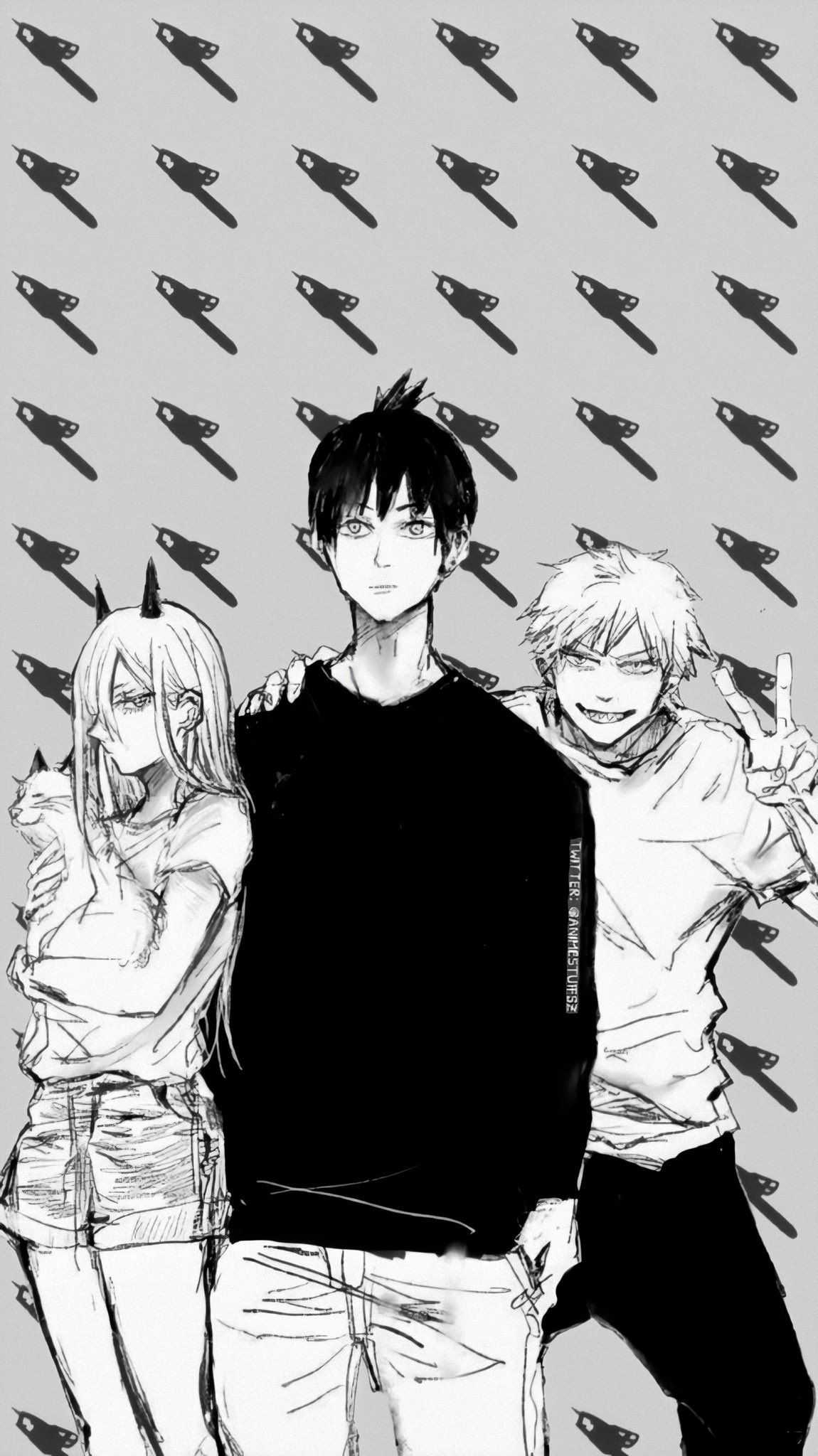 1150x2048 4K Chainsaw Man Wallpaper