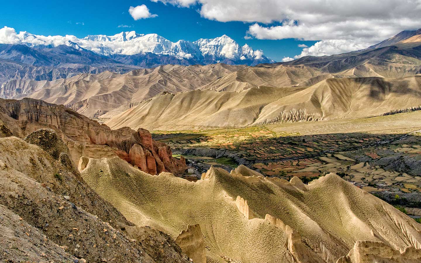 1440x900 Upper Mustang Trek Map Informations About the Routes