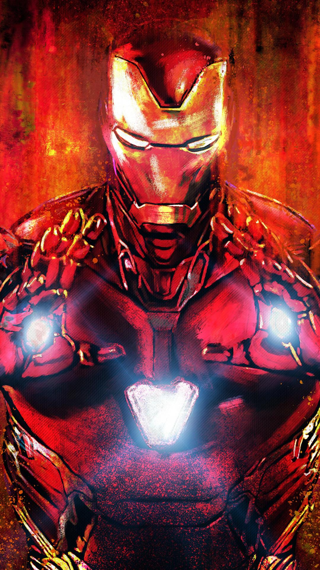 1080x1920 1080x1920 iron man, hd, superheroes, artwork, avengers endgame for iPhone 8 wallpaper
