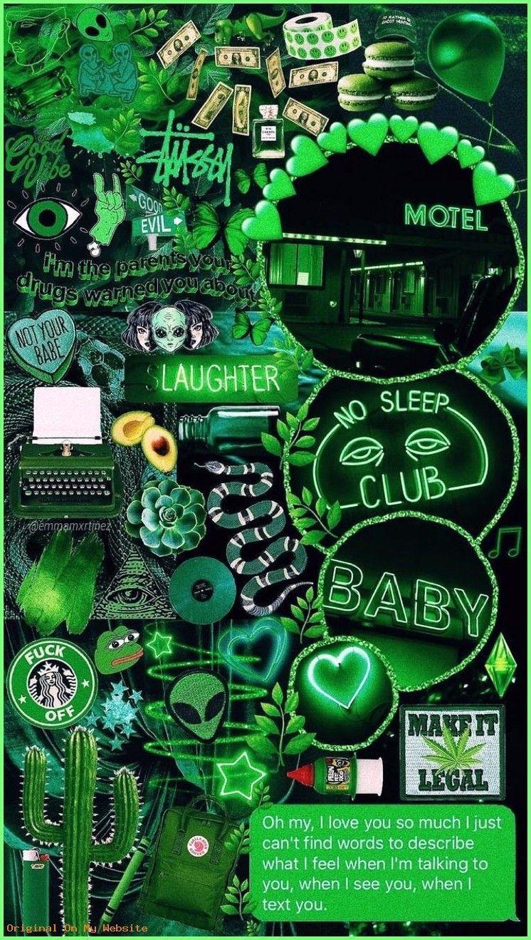 746x1319 Green Baddie Wallpaper