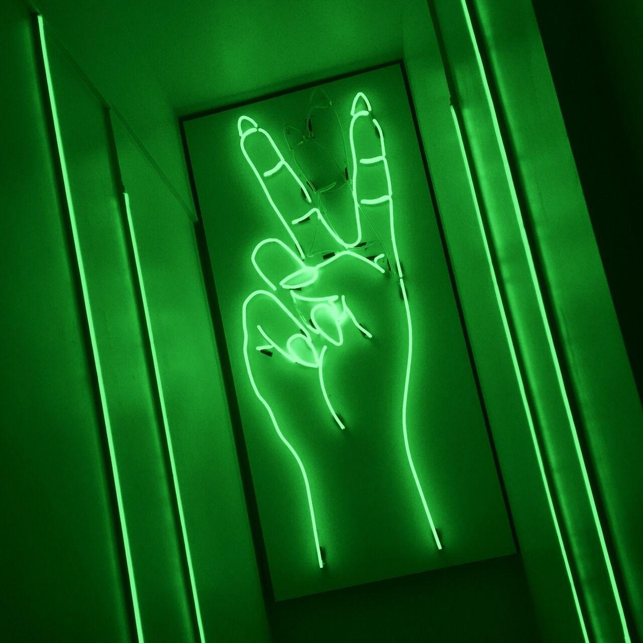1280x1279 Neon Green Aesthetic Wallpaper