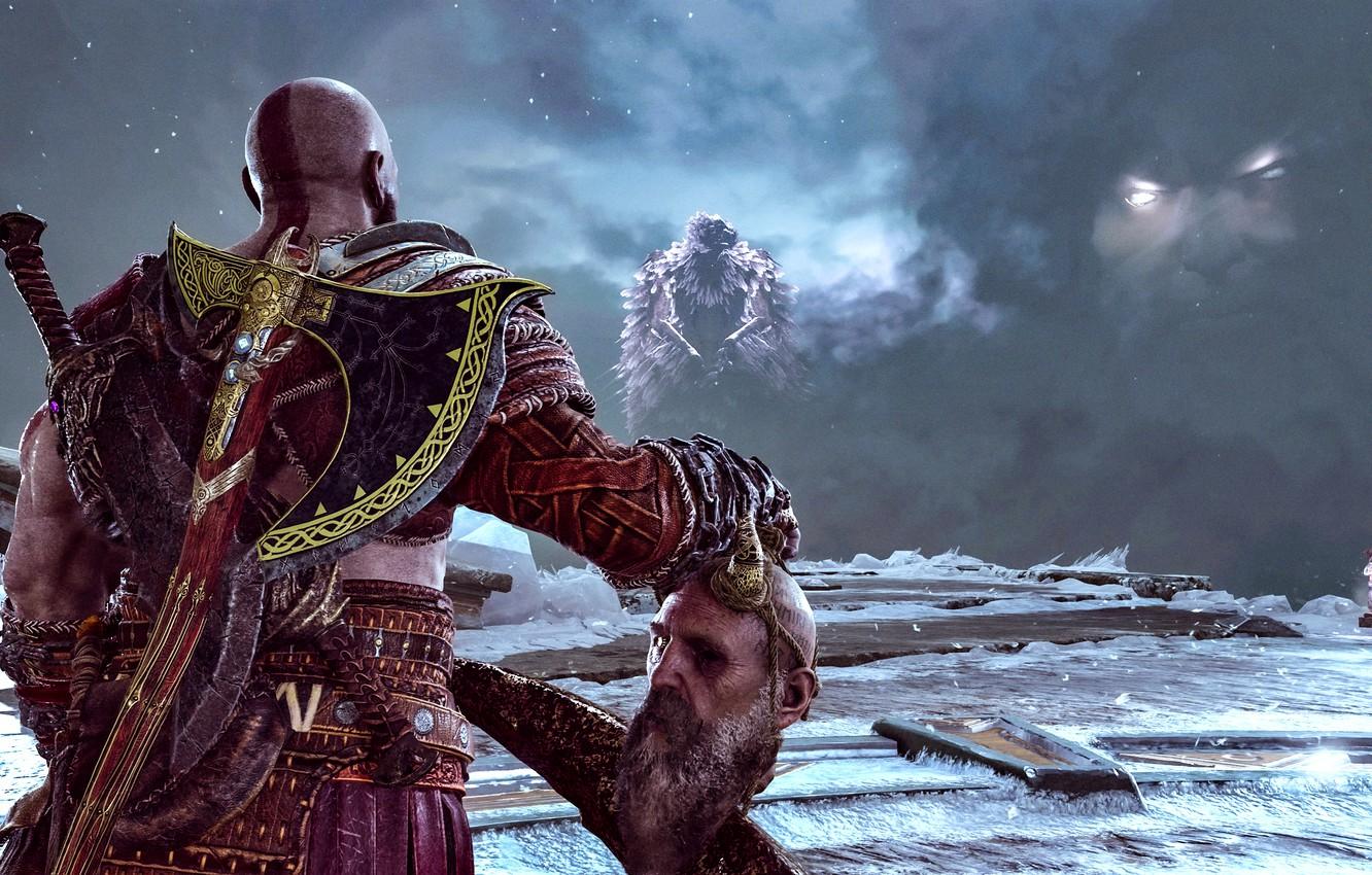 1332x850 Wallpaper hate, demigod, god of war, kratos, man, warrior, god, powerful, strong, fury, bald, bearb image for desktop, section игры