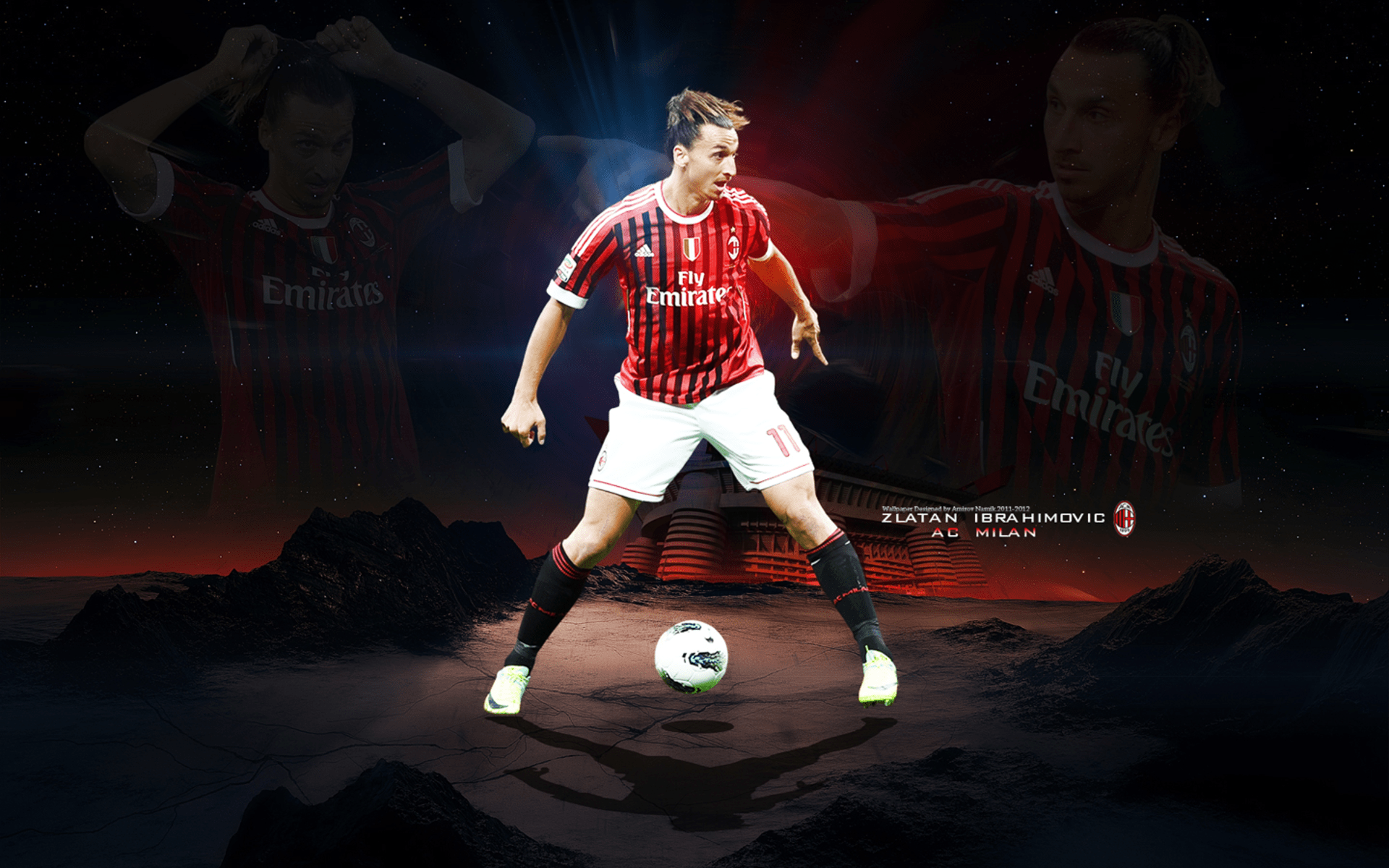 1920x1200 Zlatan Ibrahimovic HD Wallpaper, A.C. Milan HD Wallpaper