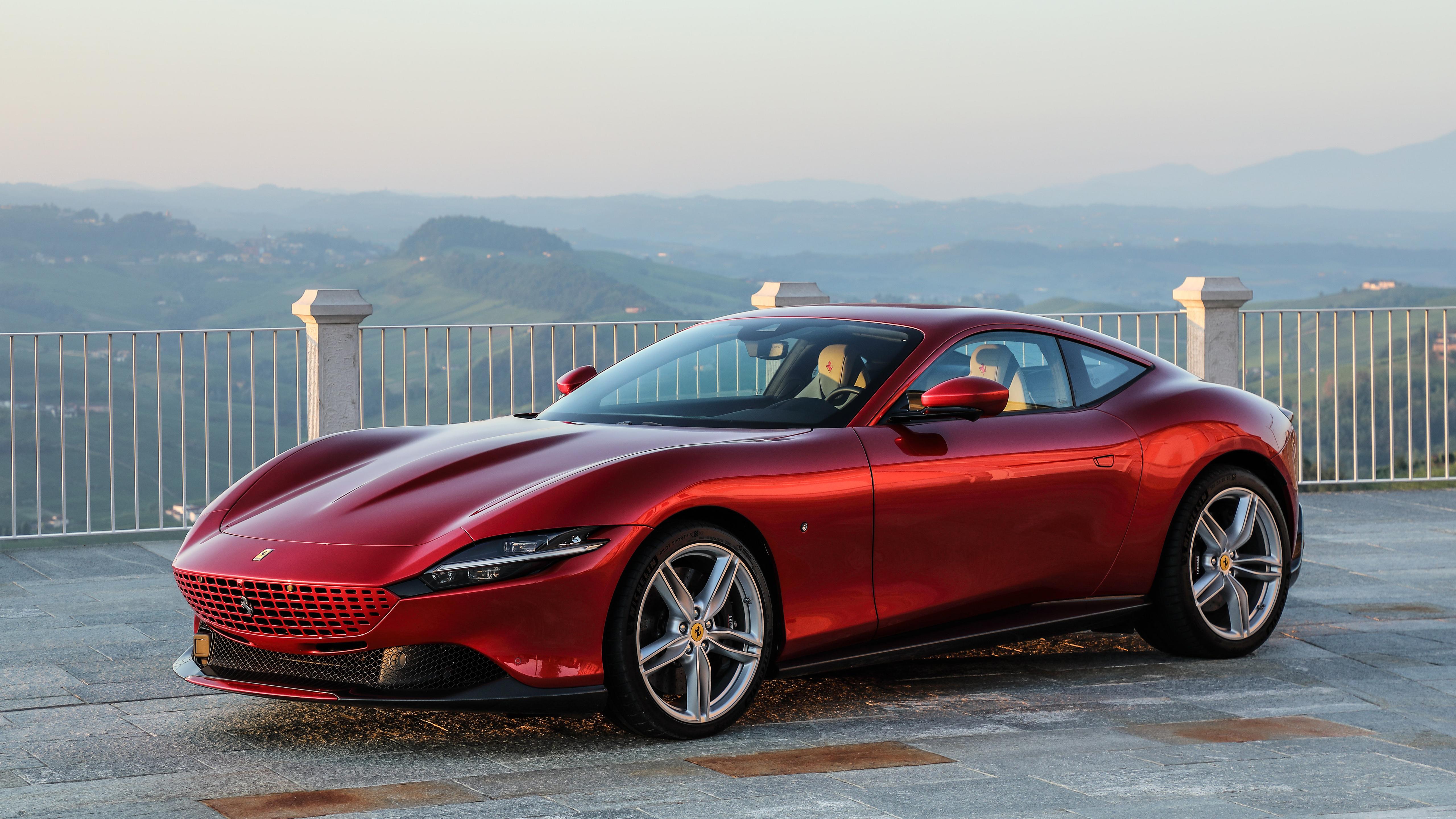 5120x2880 Ferrari Roma 2021 5K 5 Wallpaper. HD Car Wallpaper