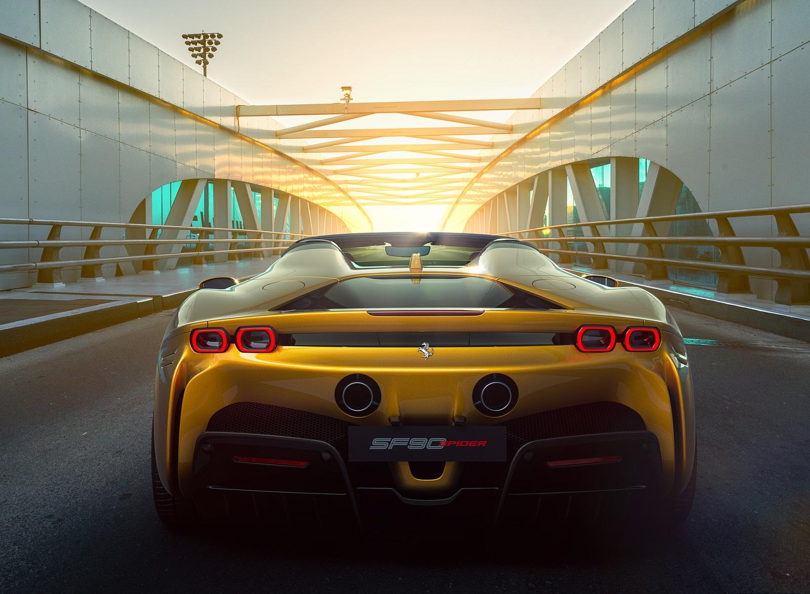 1600x1174 Ferrari SF90 Spider Rear Wallpaper (6)