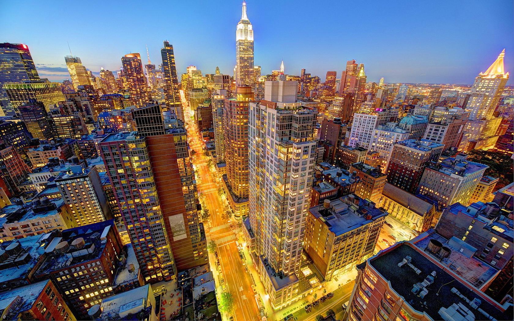 1680x1050 Cityscape Manhattan NYC New York City Skyline wallpaper