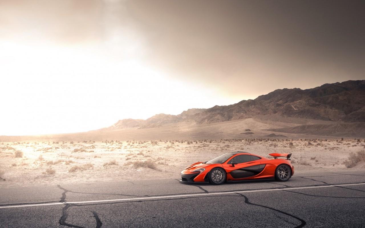 1280x800 mclaren p side view road 3D Models. Free
