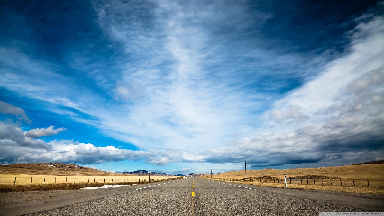 1280x720 Open Road Ultra HD Desktop Background Wallpaper for 4K UHD TV : Tablet