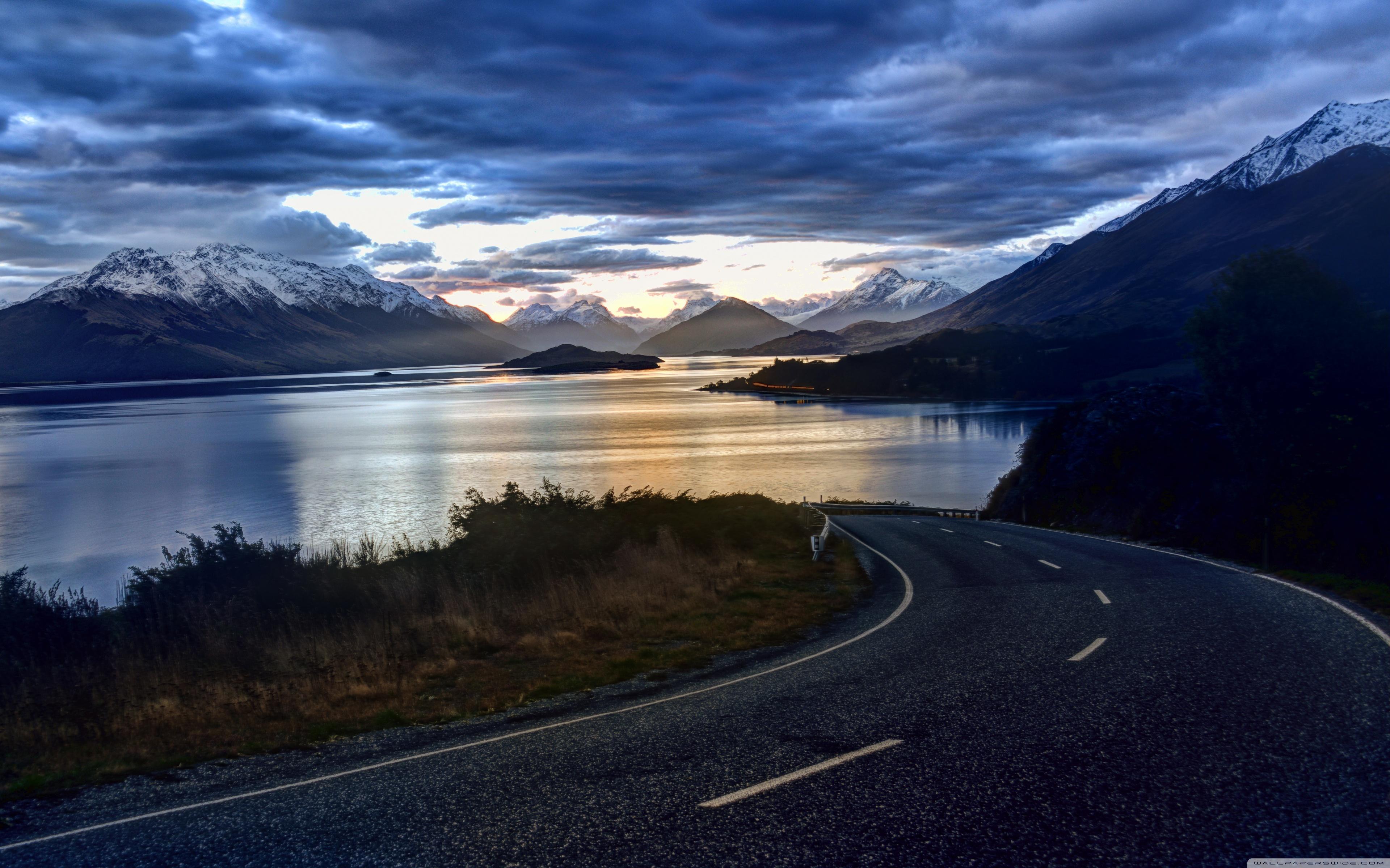 3840x2400 Road Along Ultra HD Desktop Background Wallpaper for 4K UHD TV : Multi Display, Dual Monitor : Tablet