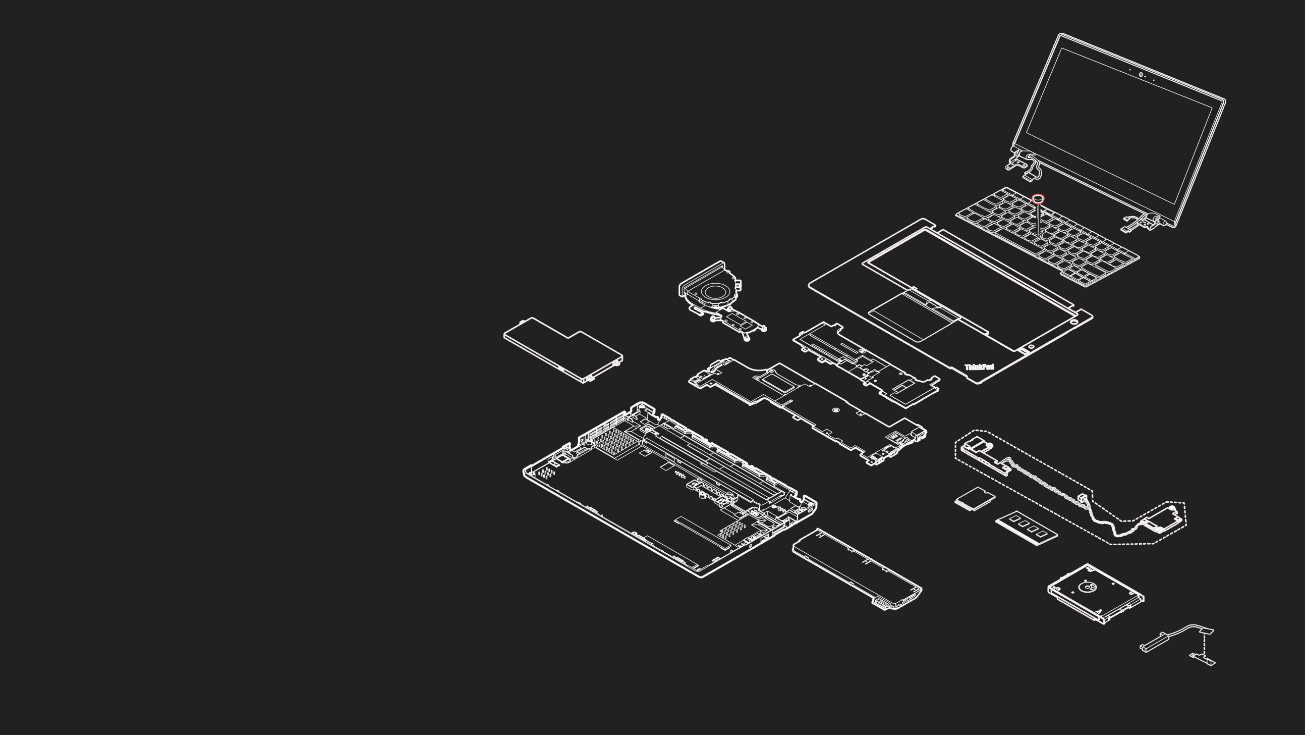 2587x1456 Got inspired by Exploded ThinkPad wallpaper collection X250 wallpaper