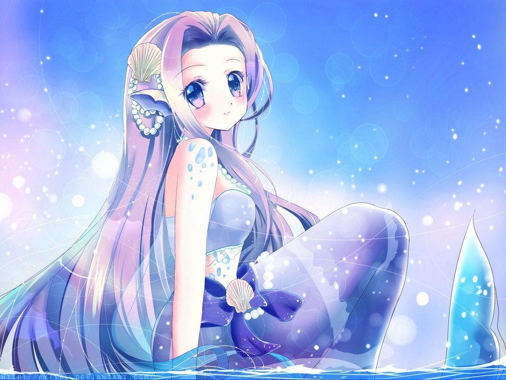 1024x770 Anime Mermaid Wallpaper