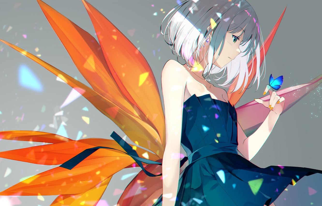 1332x850 Wallpaper girl, anime, fairy, art image for desktop, section арт
