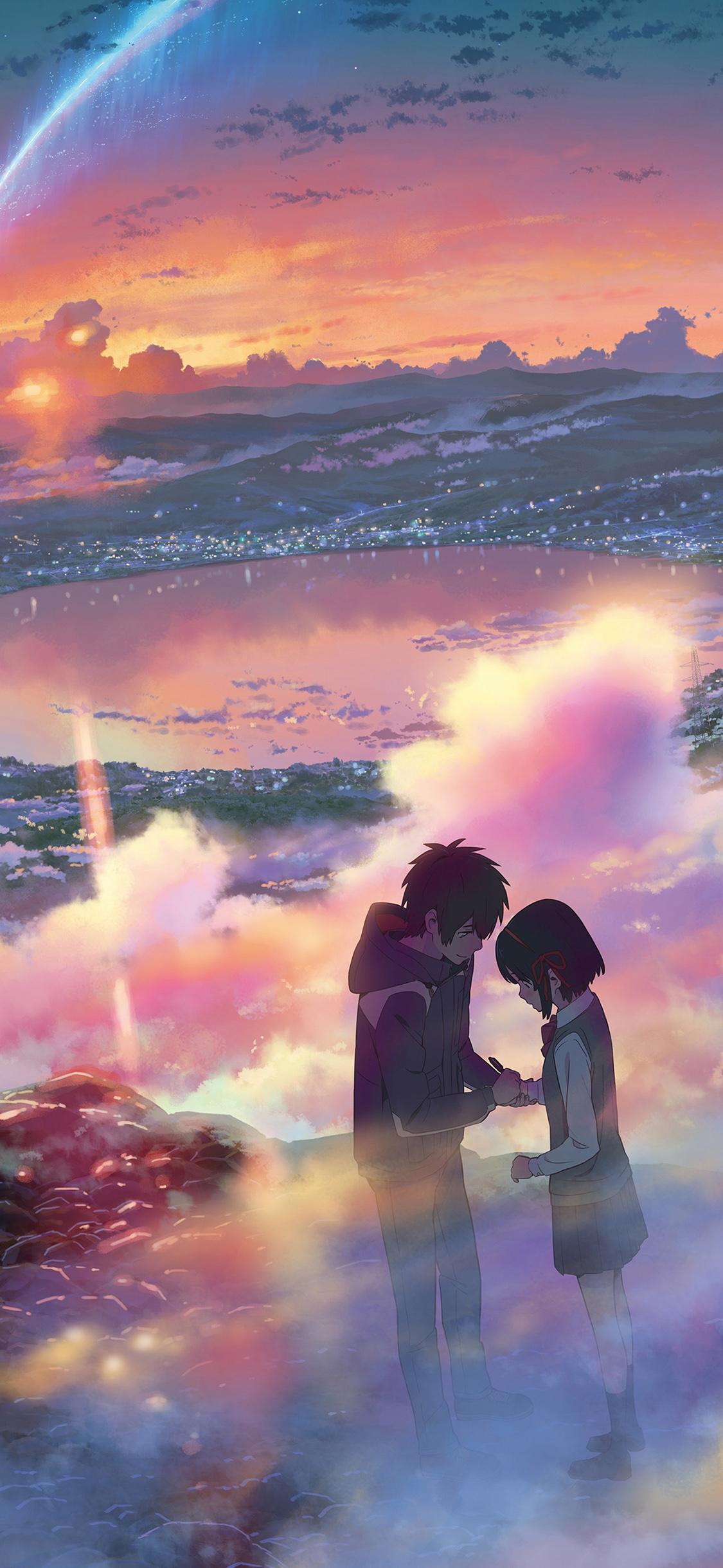 1125x2436 iPhone X wallpaper. yourname anime filme illustration art