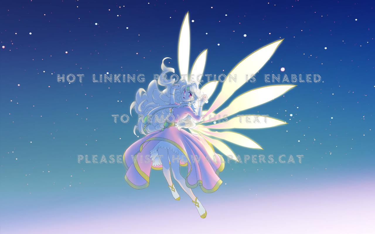 1280x800 fairy girl fantasy wings pastel color anime
