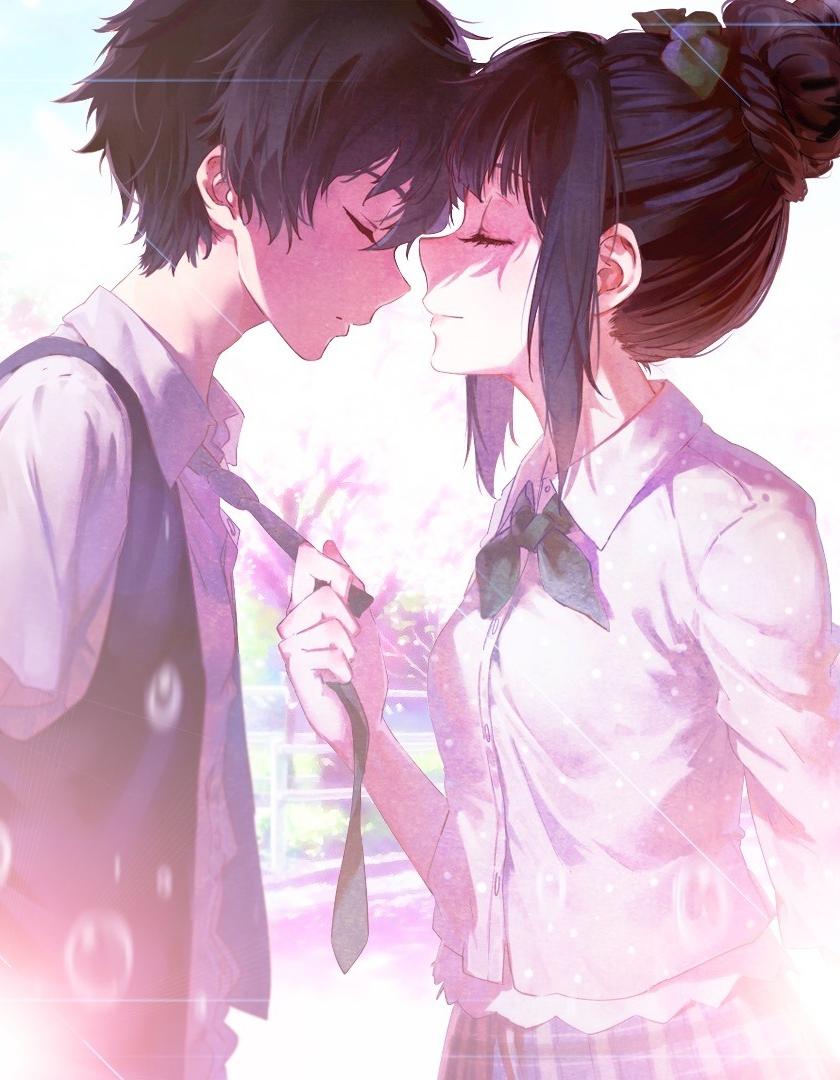840x1080 Anime Love Wallpaper iPhone
