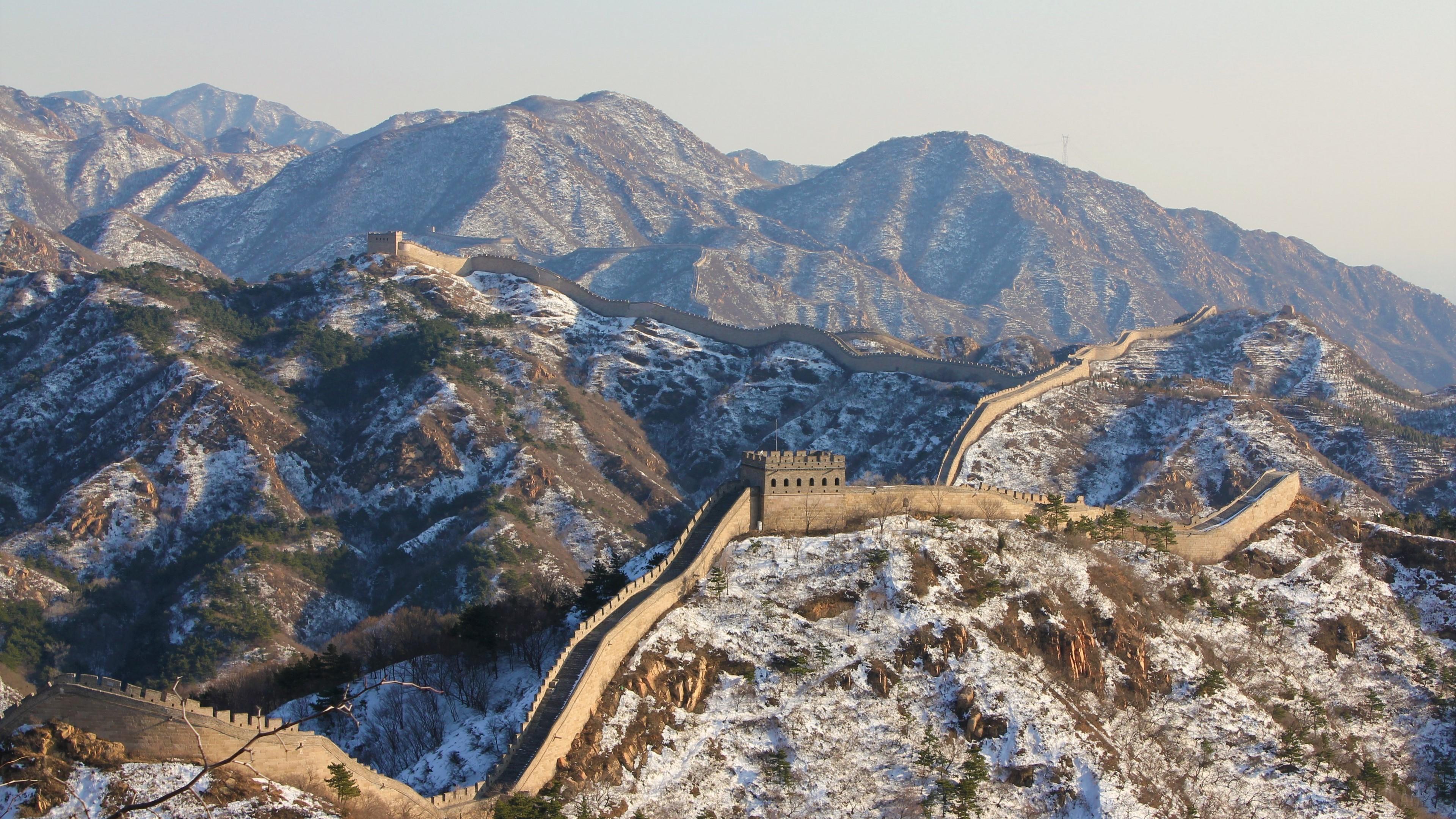 3840x2160 great wall of china HD wallpaper, Background
