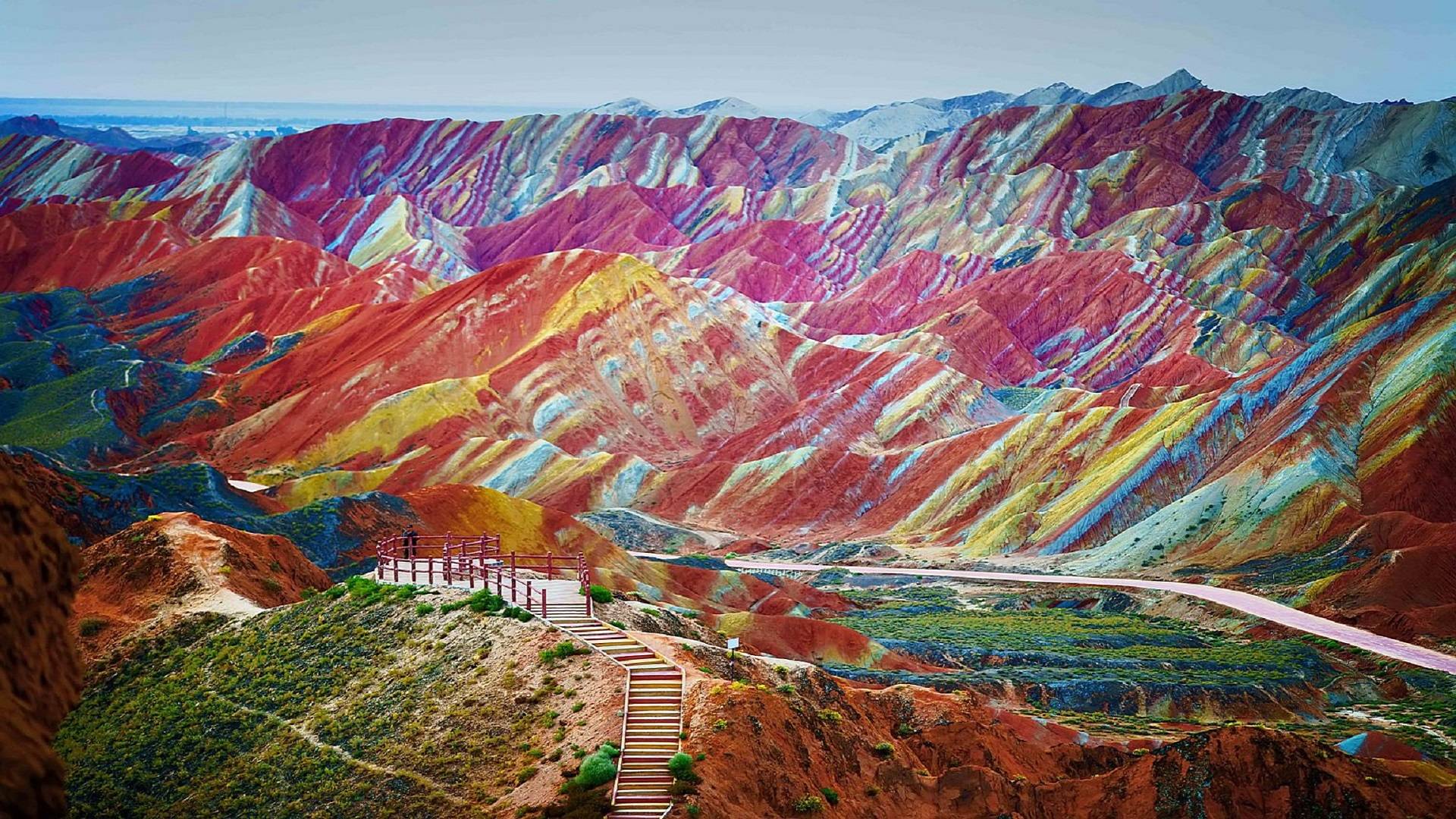 1920x1080 China's Rainbow Mountains Wallpaper[1920×1080]