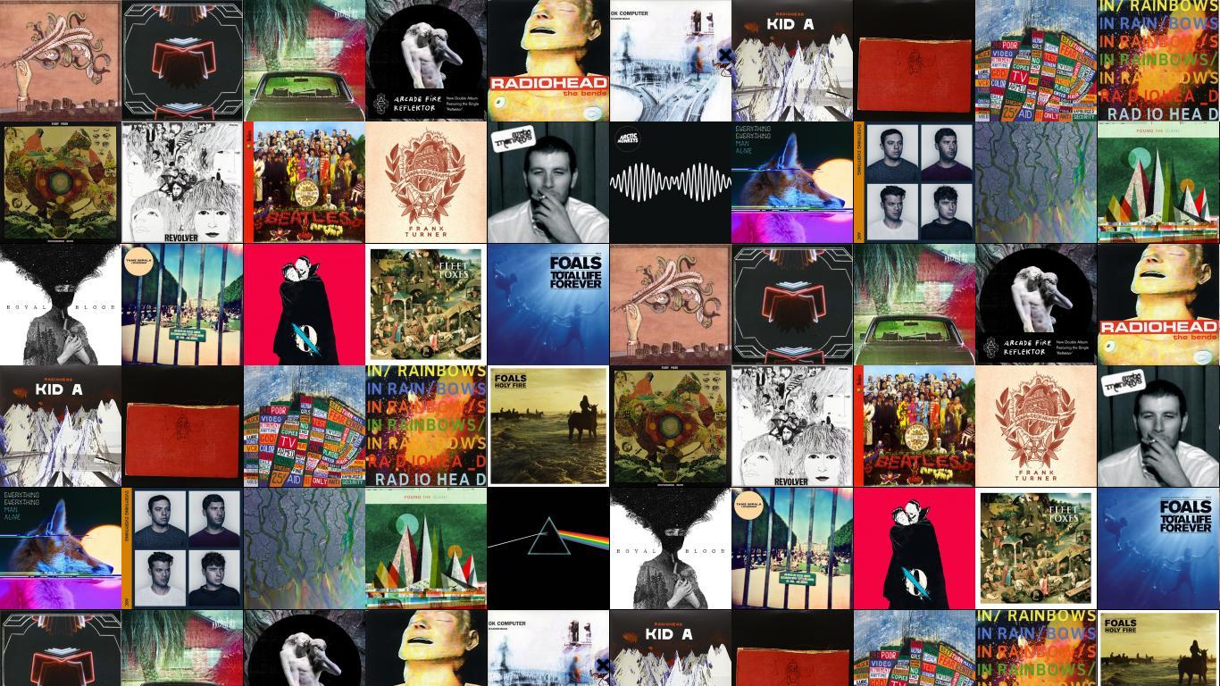 1366x768 Arcade Fire Funeral Neon Bible Suburbs Reflektor Radiohead Wallpaper « Tiled Desktop Wallpaper