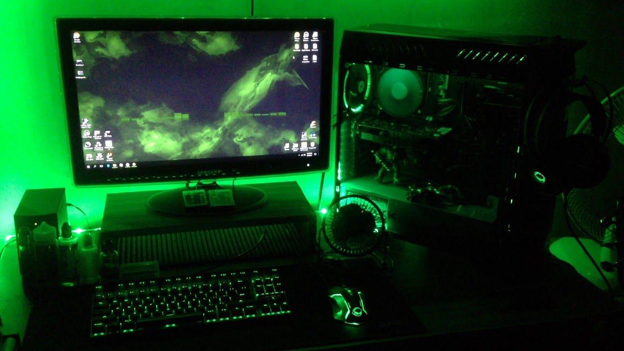 Игра setup установка. Зеленый сетап. Green Gaming PC Setup. Black Green PC Setup. Gaming Setup aesthetic.