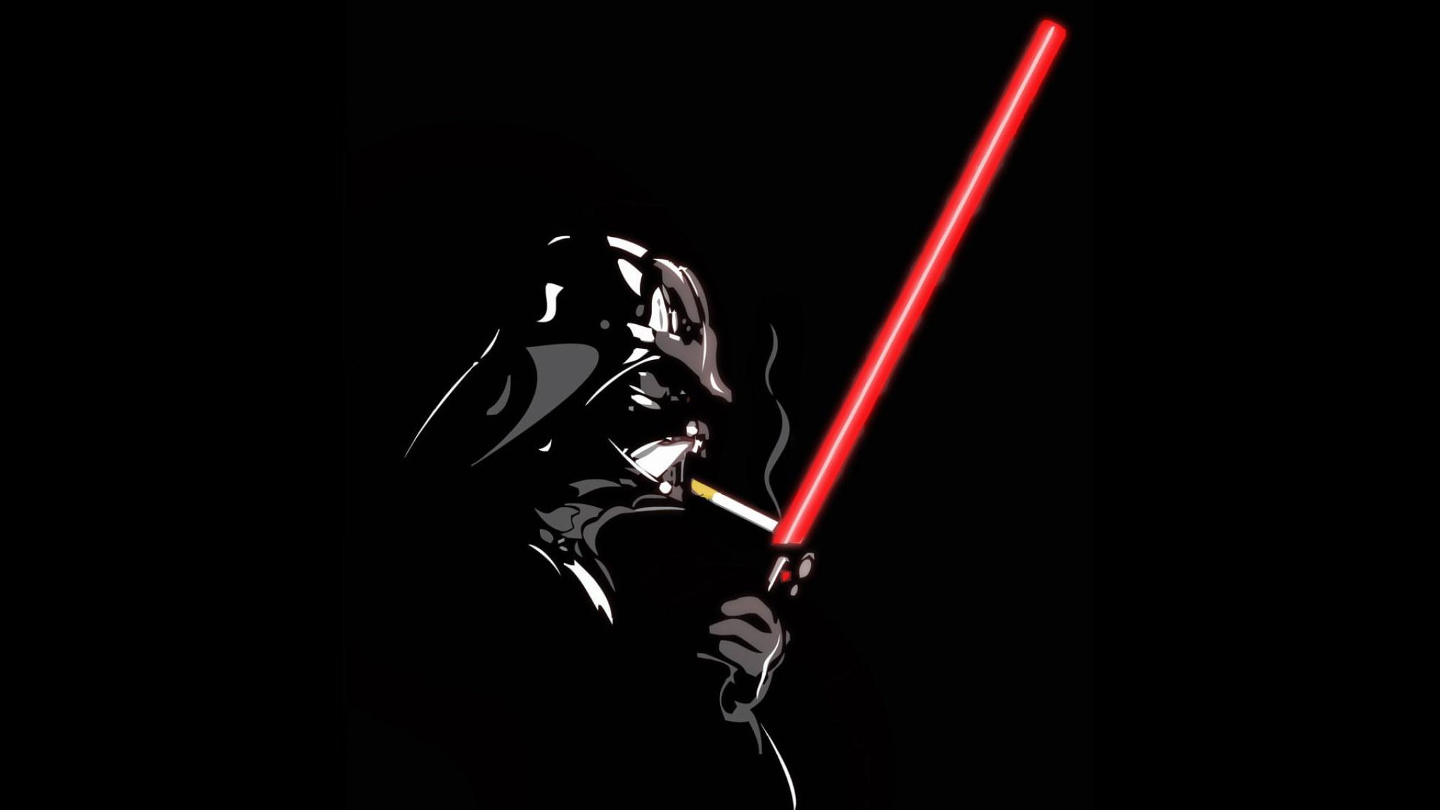 2048x1152 Wallpaper Smoking Star Wars Lightsabers Darth Vader Cigare • Wallpaper For You