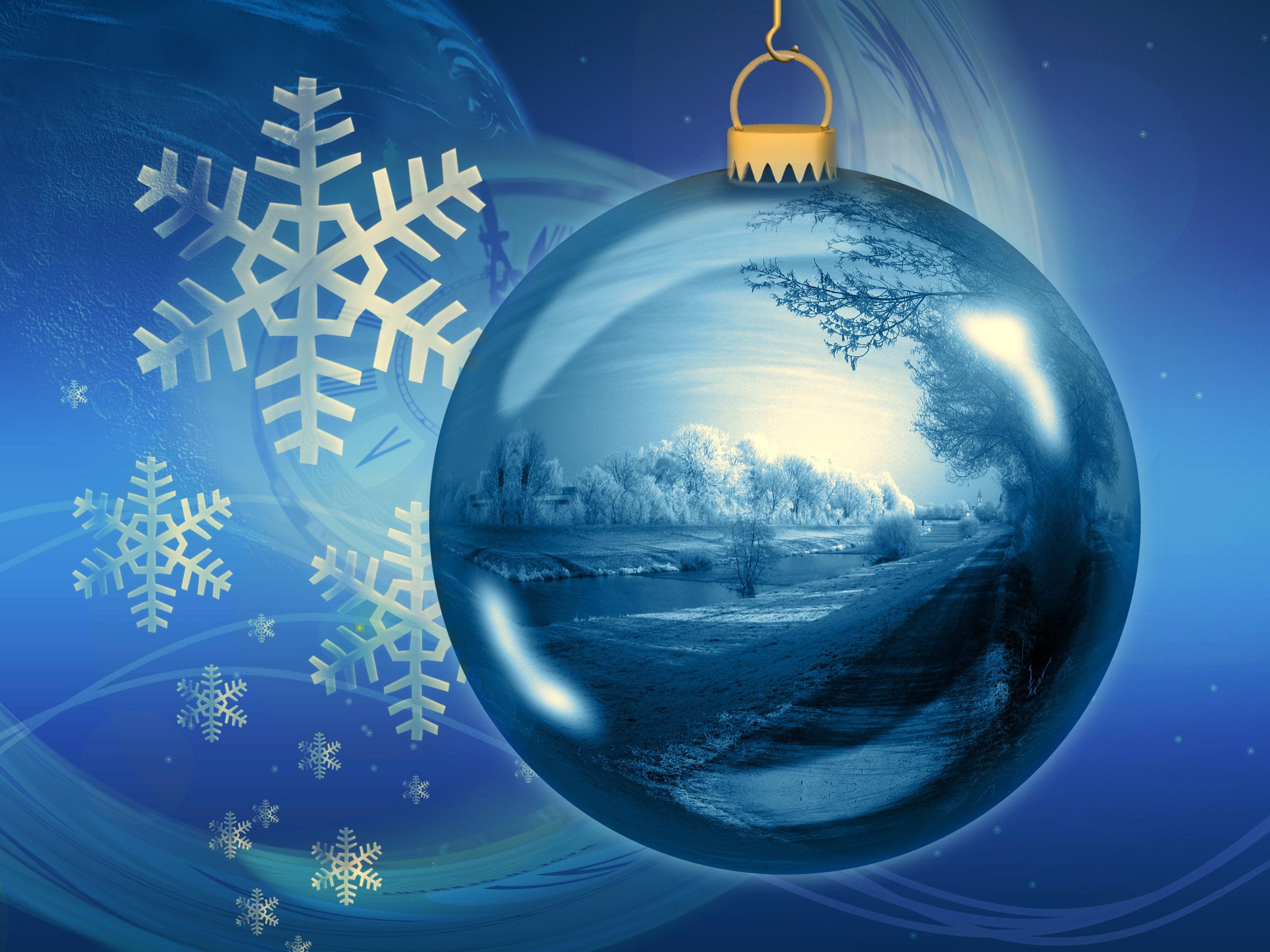 2722x2041 Great Ball or Bauble Themed Free Christmas Wallpaper or Christmas Background Image