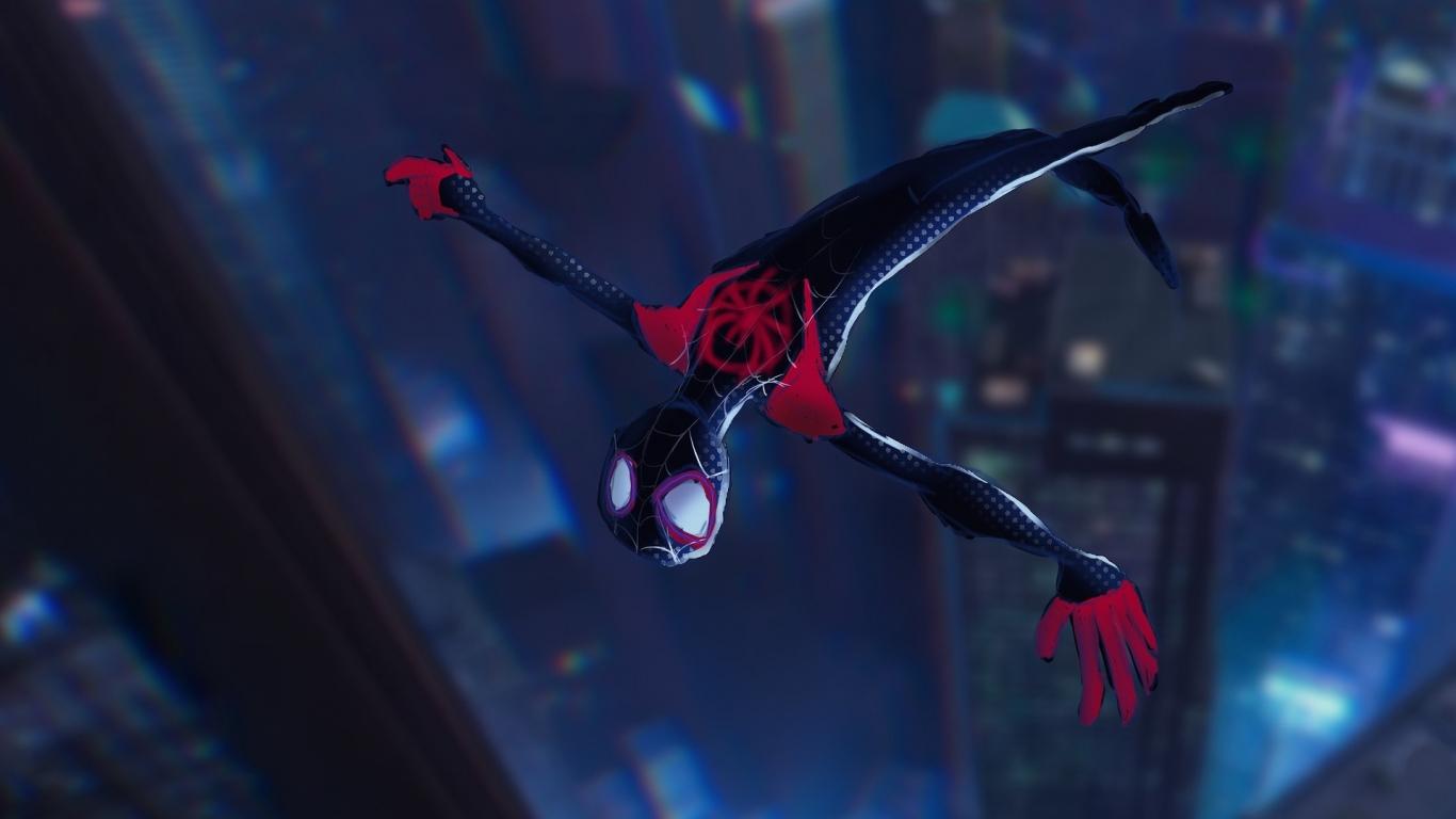 1366x768 Download Spider Man: Into The Spider Verse, Miles Morales, Spiderman, Movie, 2018 1366x768 Wallpaper, Tablet, Laptop, 1366x768 HD Image, Background, 9610