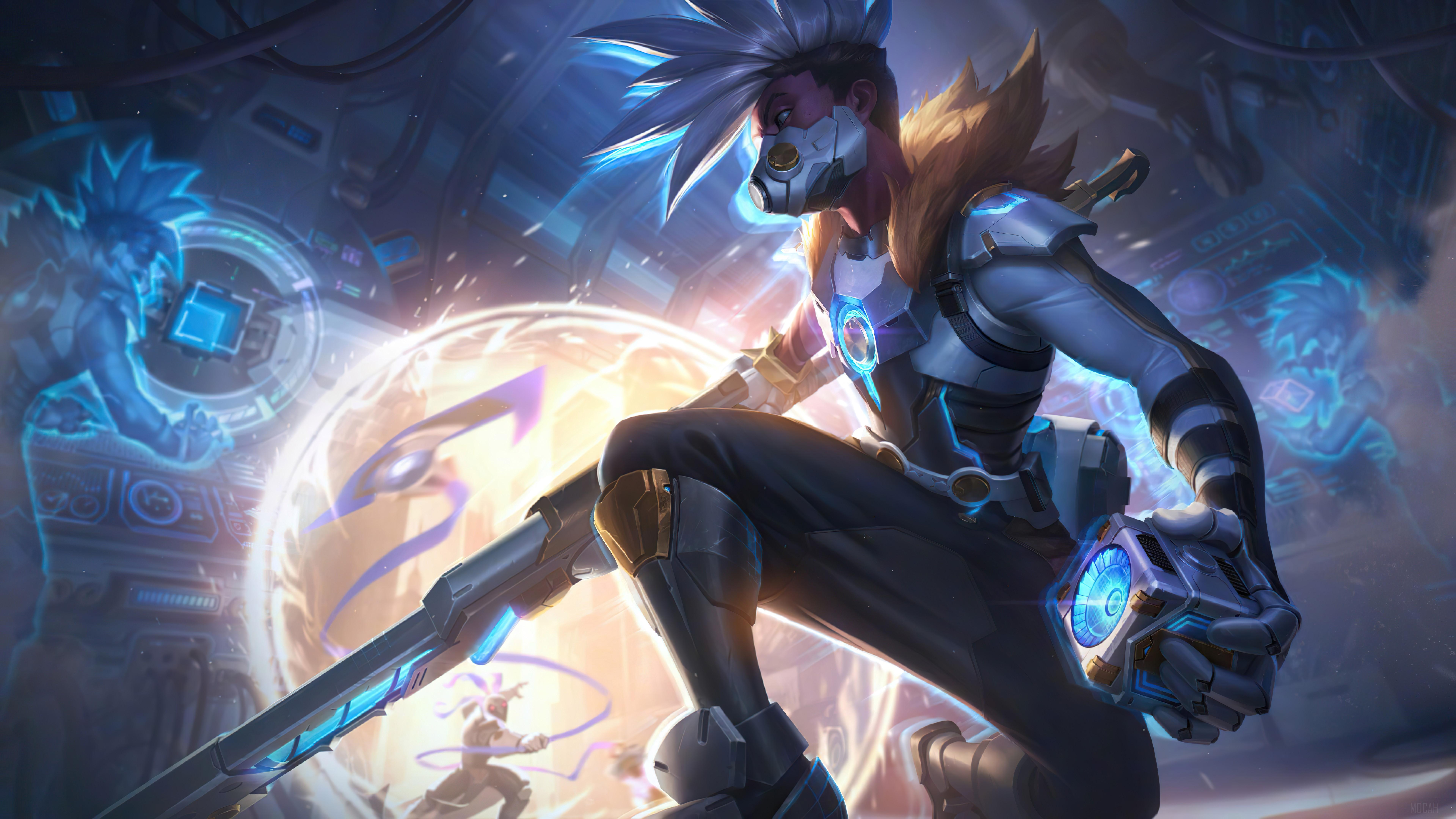 7680x4320 Pulsefire, Ekko, Skin, Splash Art, League of Legends, LoL, Video Game 4k wallpaper HD Wallpaper