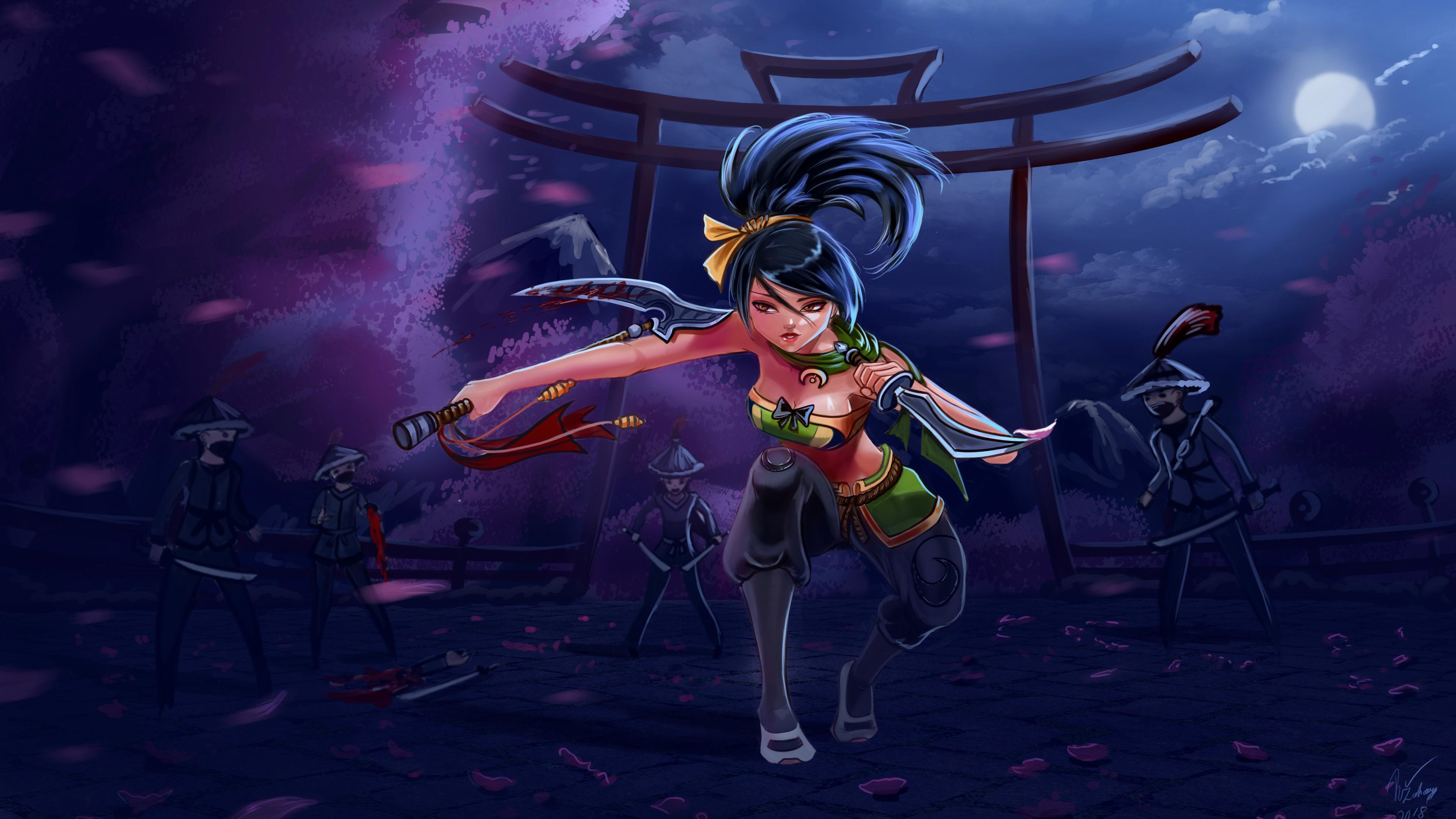 3840x2160 Wallpaper 4k Akali League Of Legends Game Wallpaper