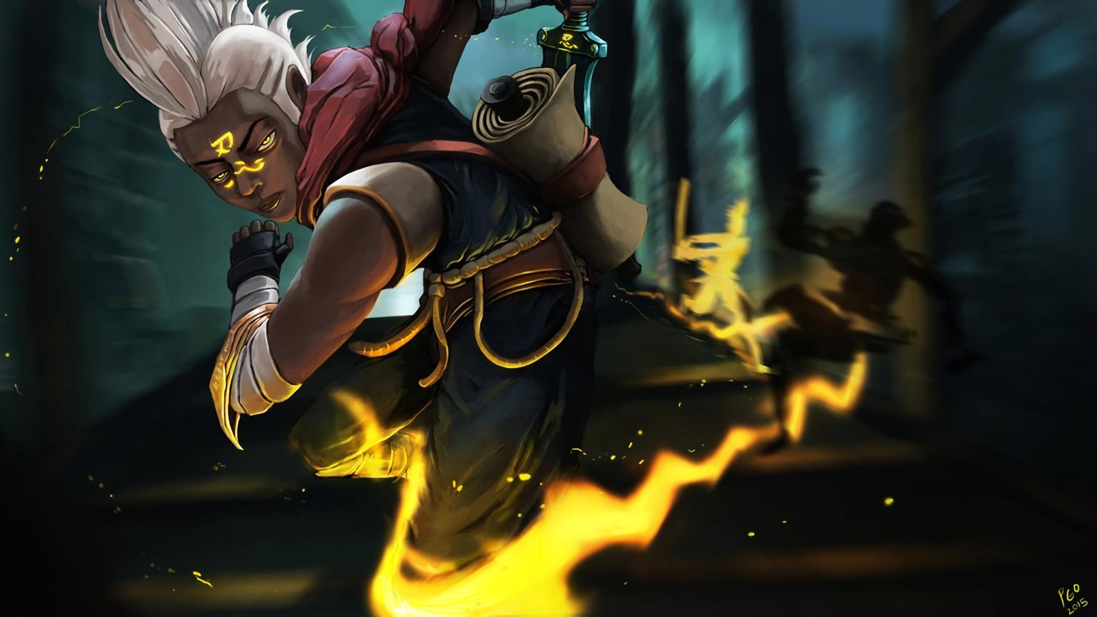 1536x864 Ekko. Wallpaper & Fan Arts. League Of Legends