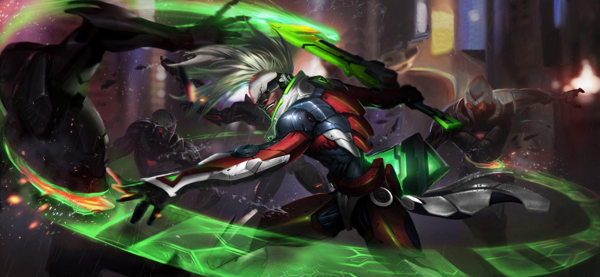1920x887 Free download Ekko Project Skin LoL Concept Art by Srauskam 4570 Wallpaper and [1920x887] for your Desktop, Mobile & Tablet. Explore Ekko Background. League of Legends Ekko Wallpaper