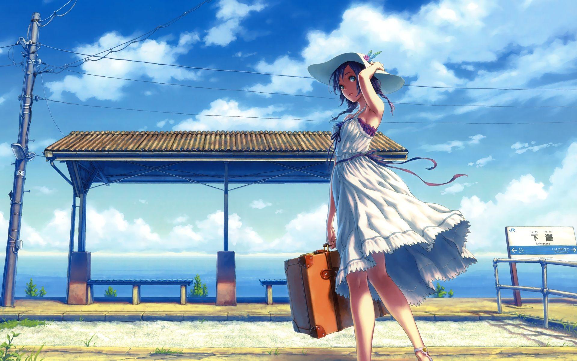 Anime Summer Wallpapers Top Free Anime Summer Backgrounds Wallpaperaccess