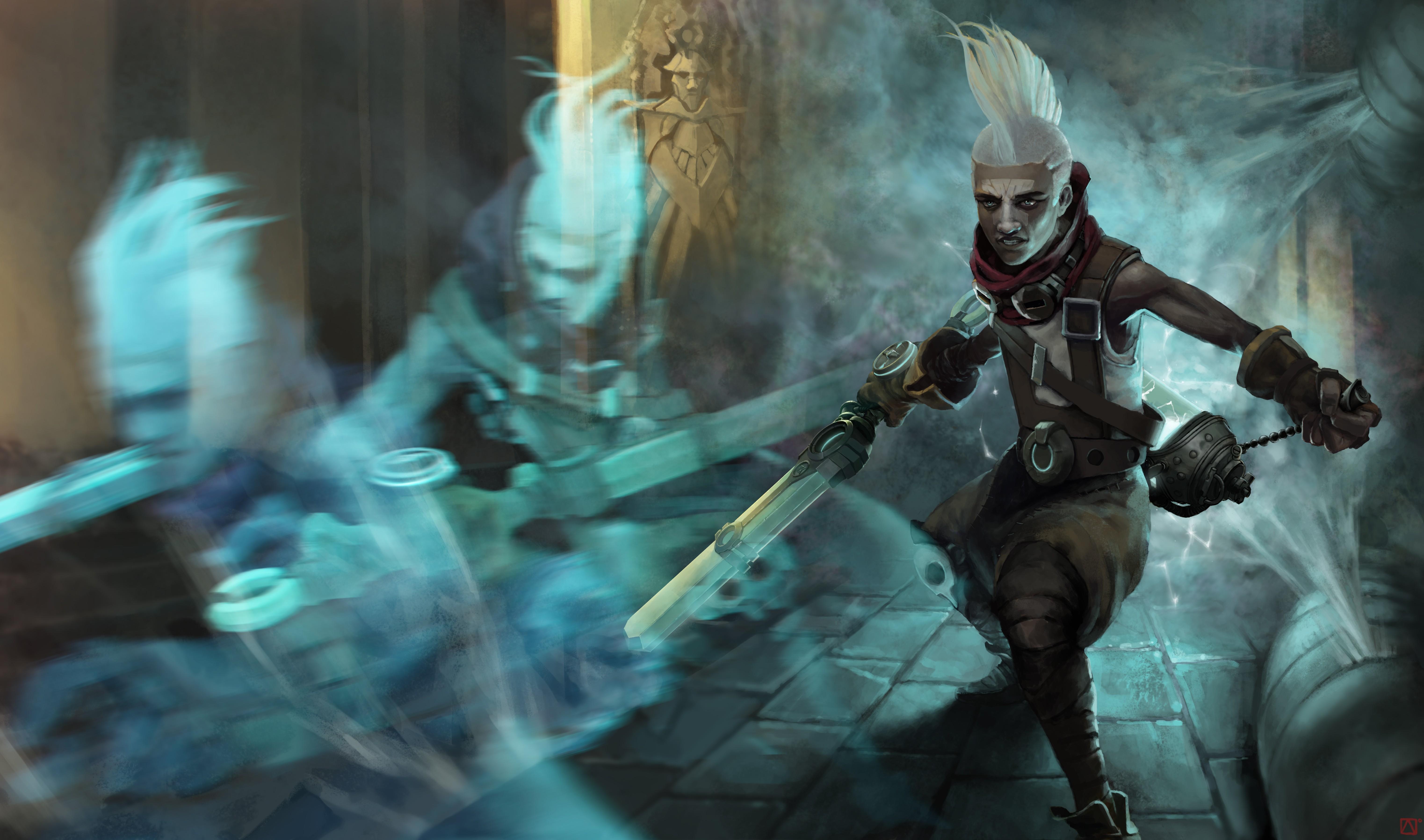 6090x3594 League of Legends, Ekko Wallpaper & Background Image