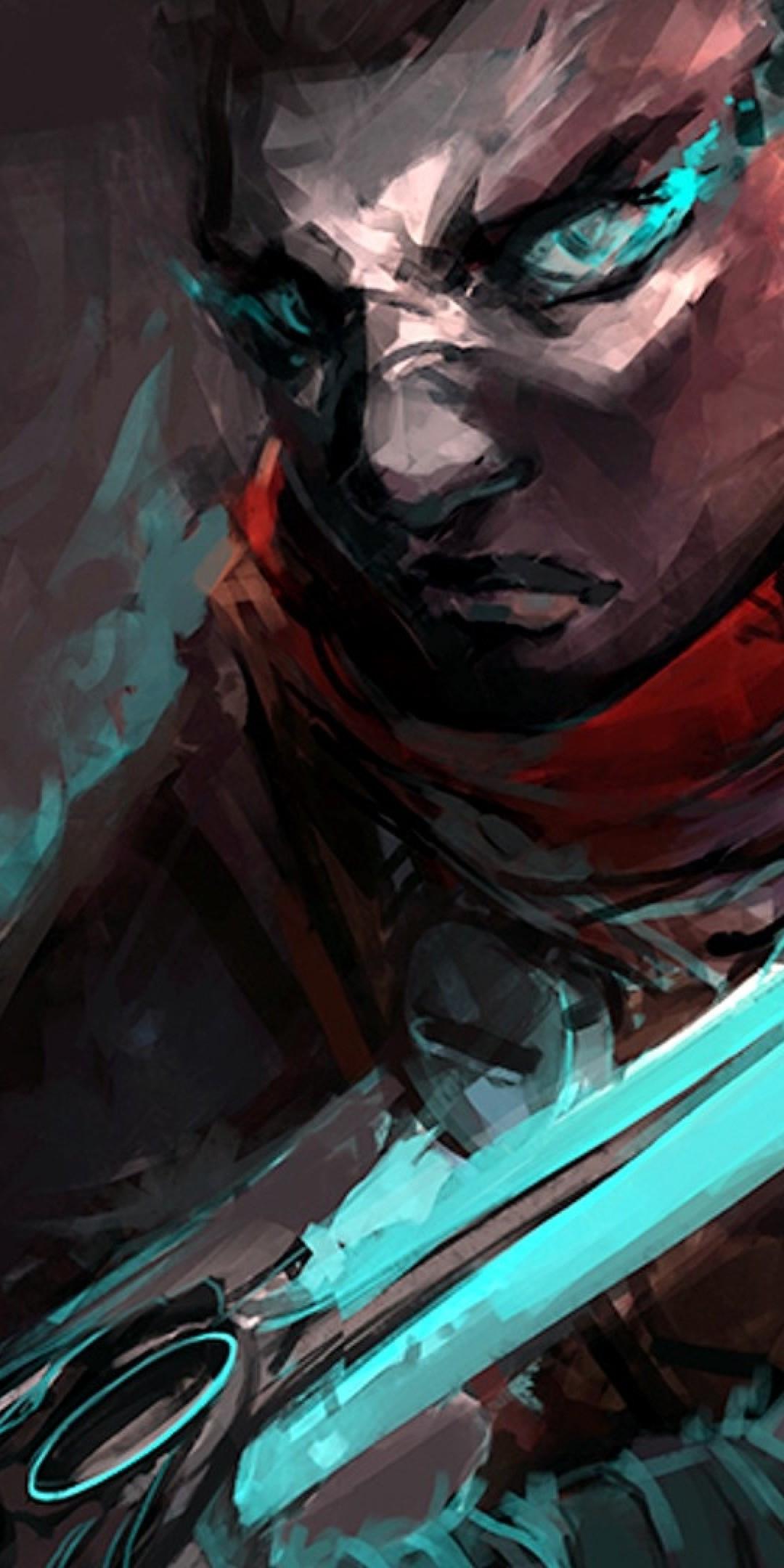 1080x2160 Download 1080x2160 Ekko, League Of Legends, Artwork, Sword Wallpaper for Huawei Mate 10
