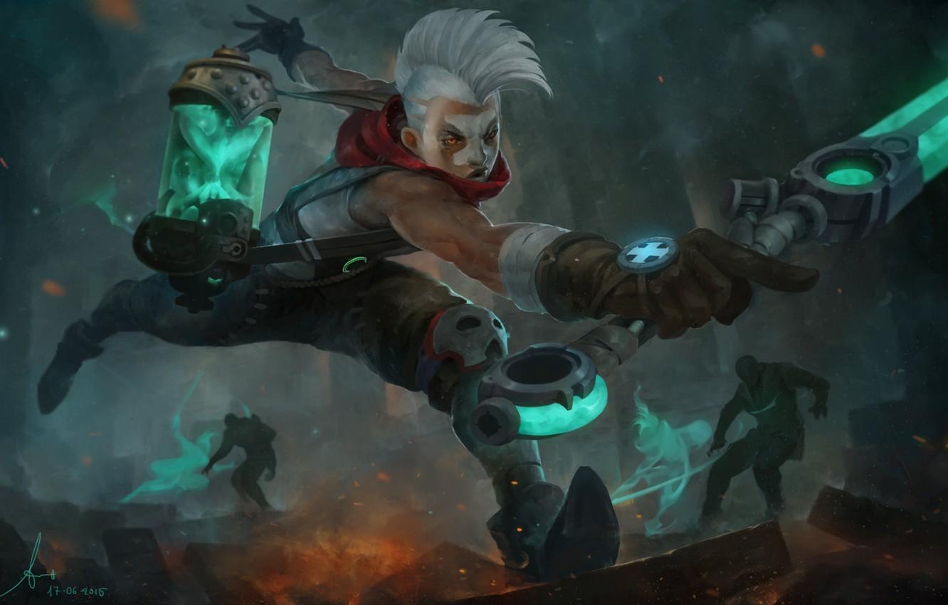 1332x850 Wallpaper the game, art, fantasy, League of Legends, Ekko, lee kent image for desktop, section игры