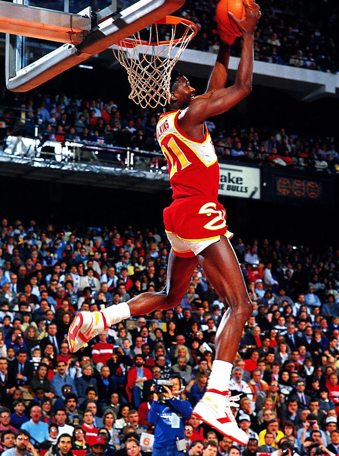 1189x1600 Dominique Wilkins really was the Human Highlight Film. Sports image, Dominique wilkins, Athlete motivation