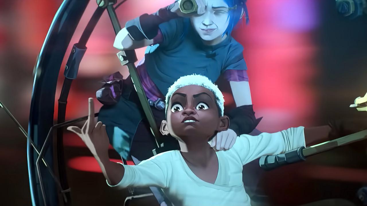 1280x720 Jinx Ekko Arcane Netflix Series League Of Legends 8k Gaming