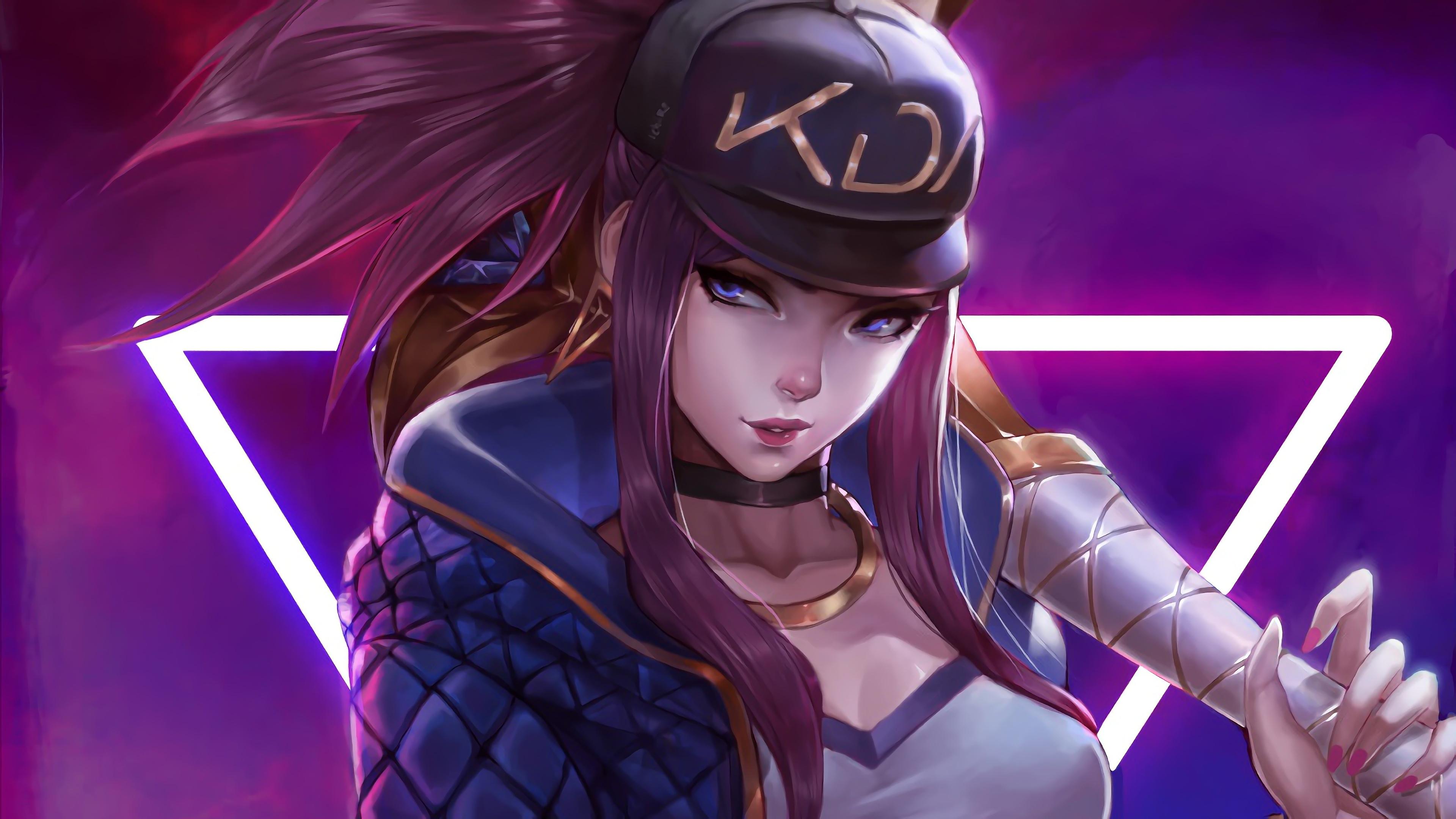 3840x2160 Wallpaper 4k K DA Akali LoL League Of Legends Lol Wallpaper