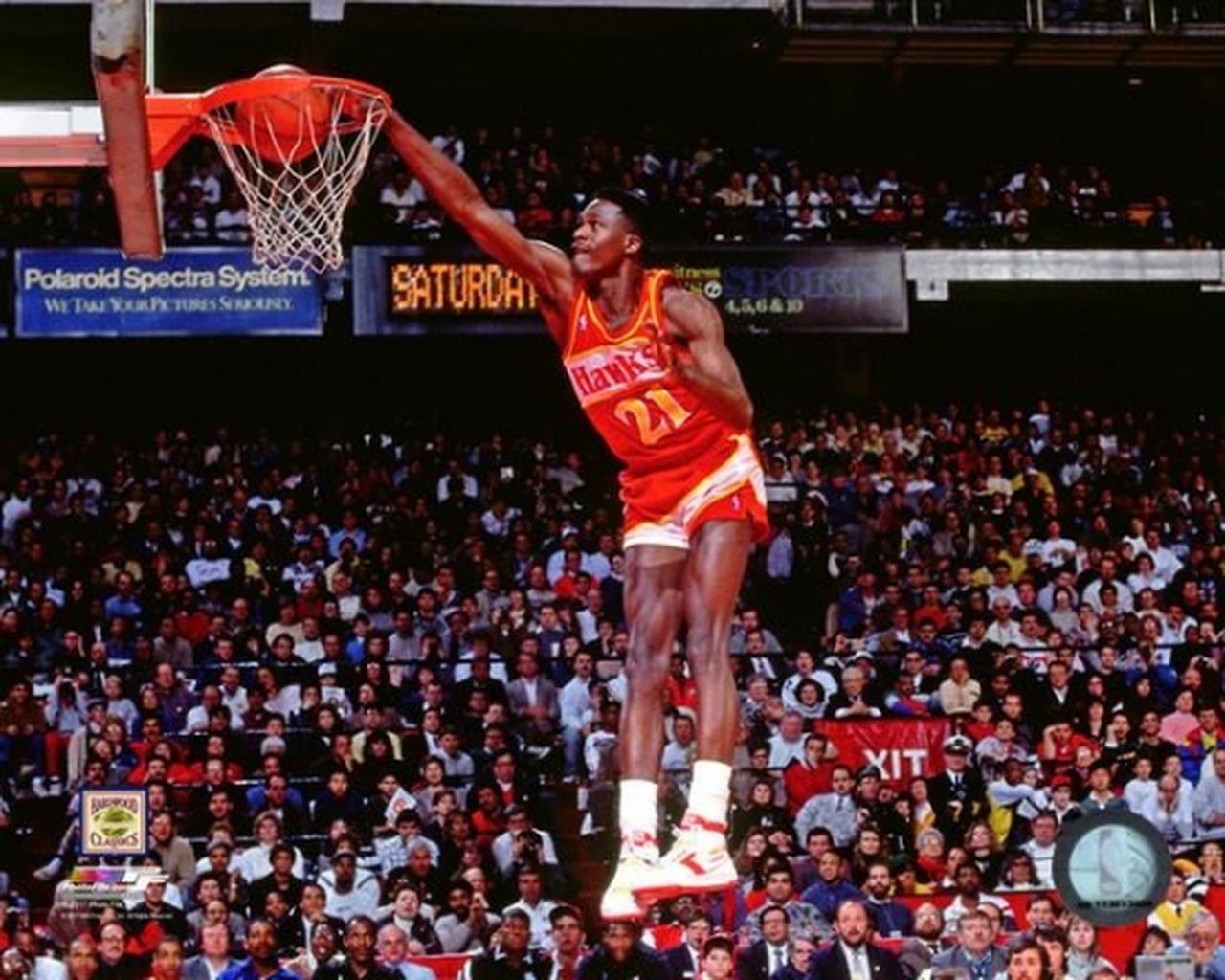 1280x1024 Dominique Wilkins 1988 Action Photo Print # VARPFSAATX215