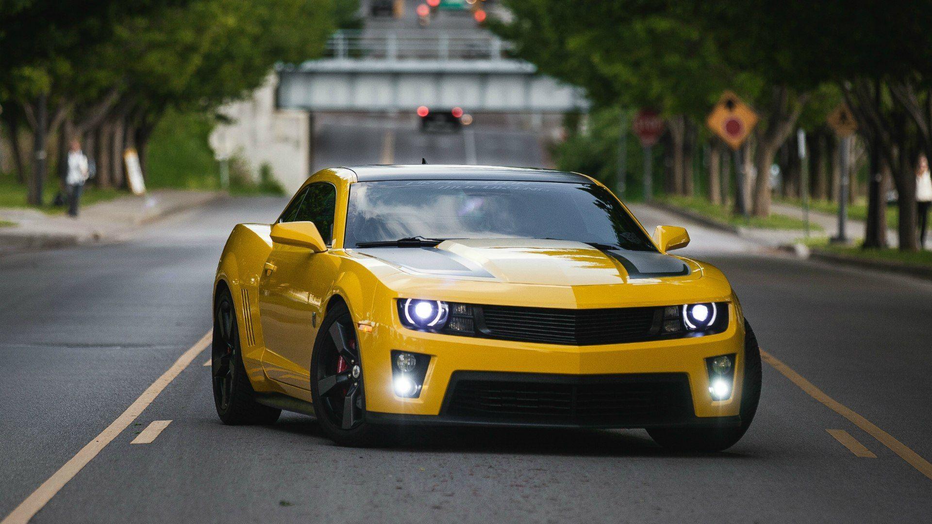 1920x1080 Yellow Camaro Wallpaper