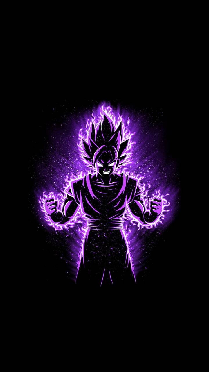 720x1280 Purple Goku Wallpaper