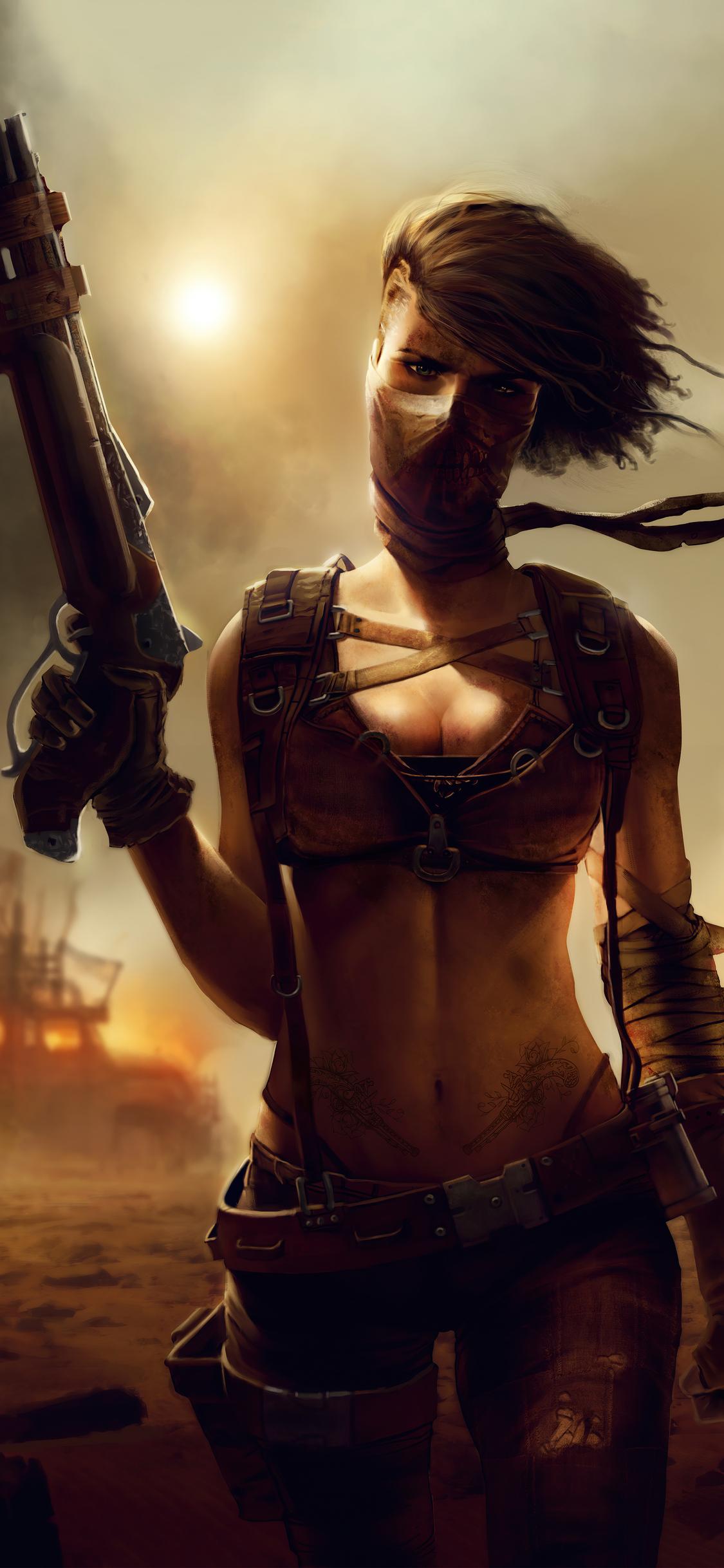 1125x2436 Fury Road Warrior Girl 4k iPhone XS, iPhone iPhone X HD 4k Wallpaper, Image, Background, Photo and Picture