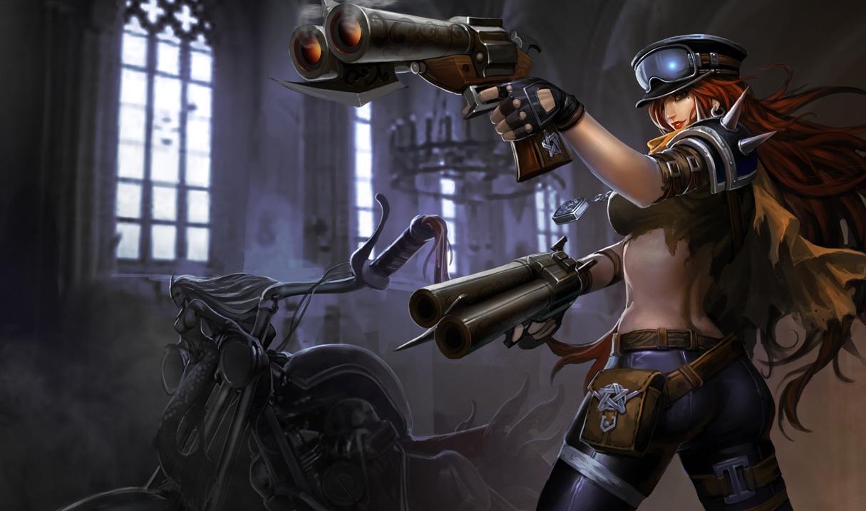 1215x717 Road Warrior Miss Fortune Skin of Legends Wallpaper