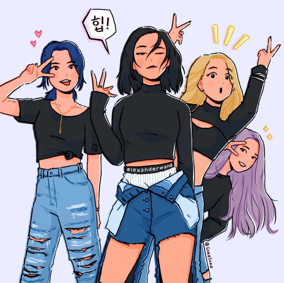 1176x1174 PATU love so much ! #mamamoo #mamamoofanart #MAMAMOO_HIP #wheein #hwasa #yongsun #moonbyul
