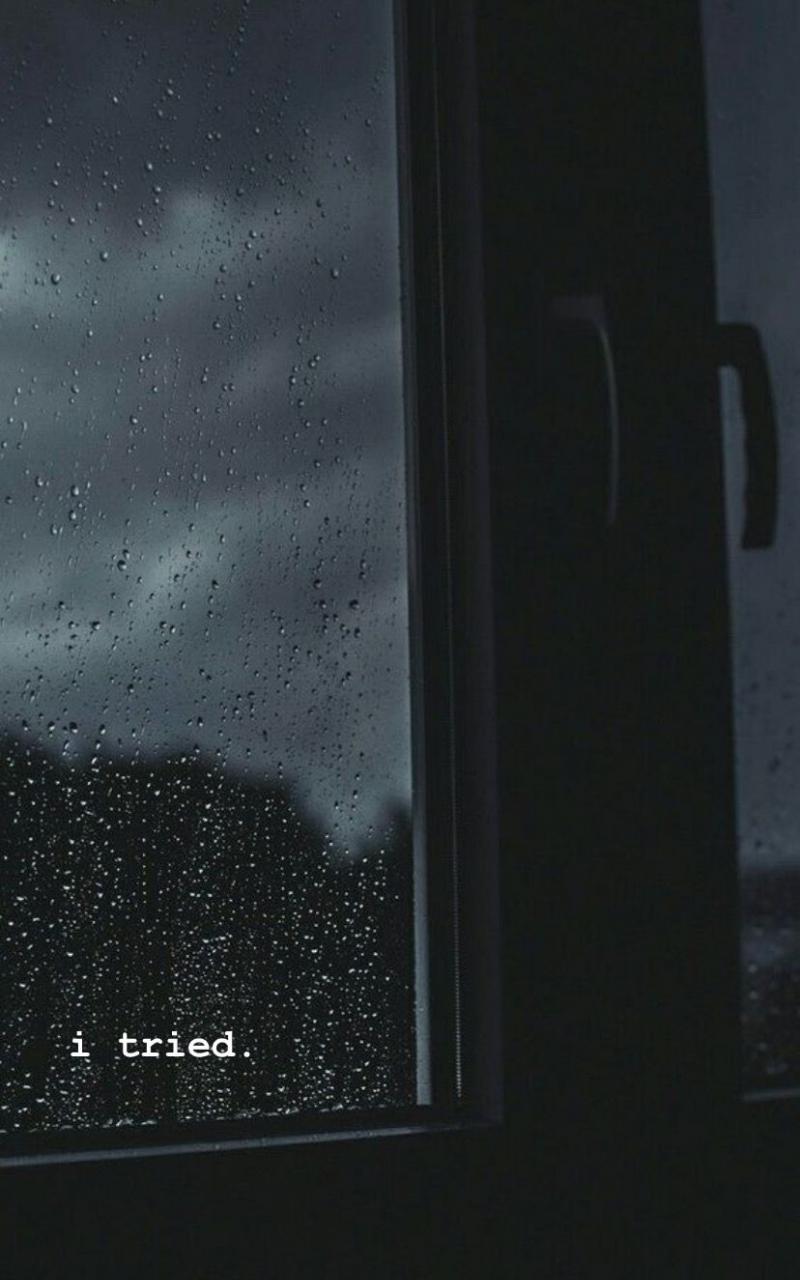 800x1280 Raining Aesthetic Wallpaper