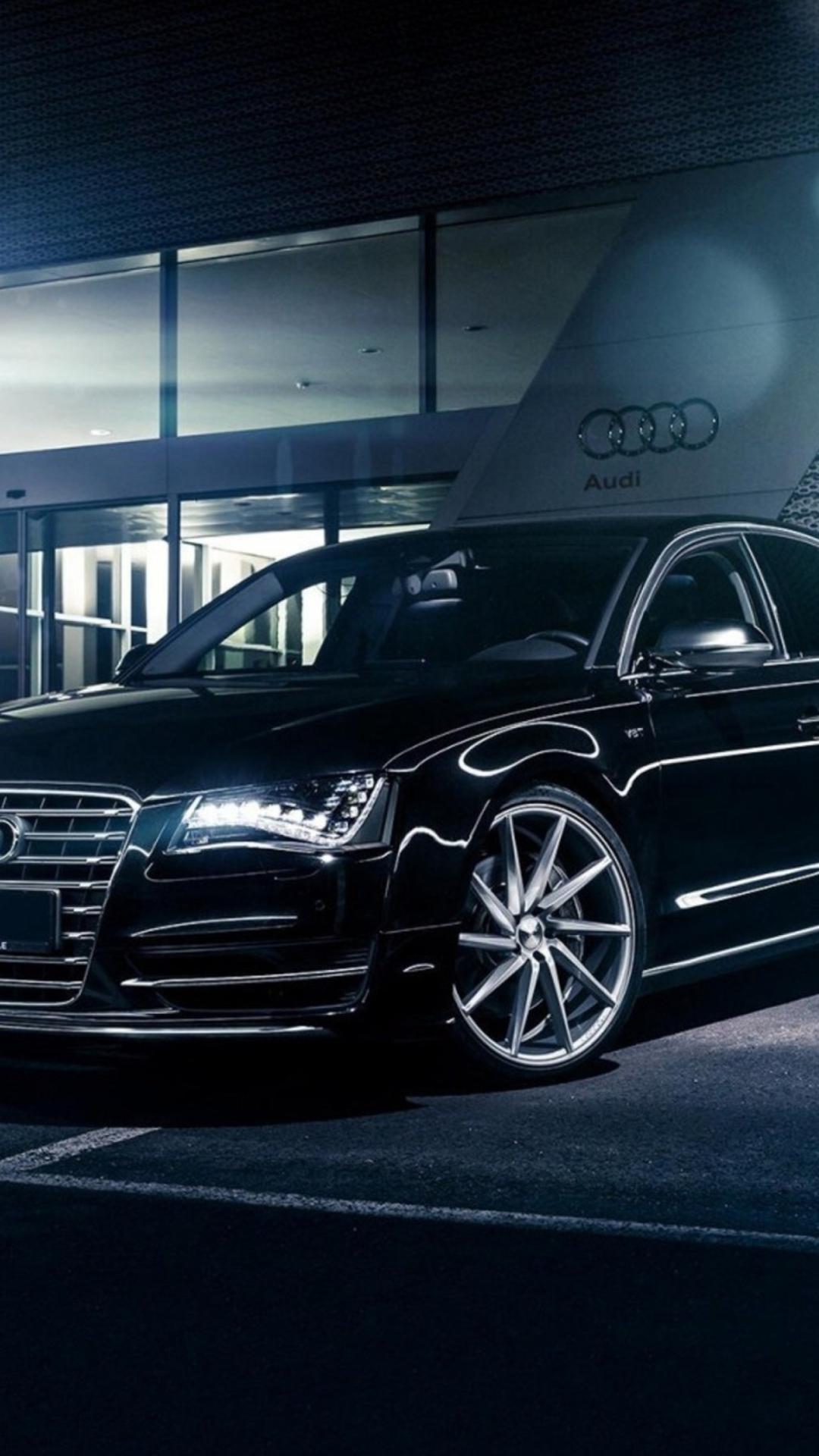 1080x1920 Jet Black Audi iPhone Wallpaper A8l Body Kits HD Wallpaper