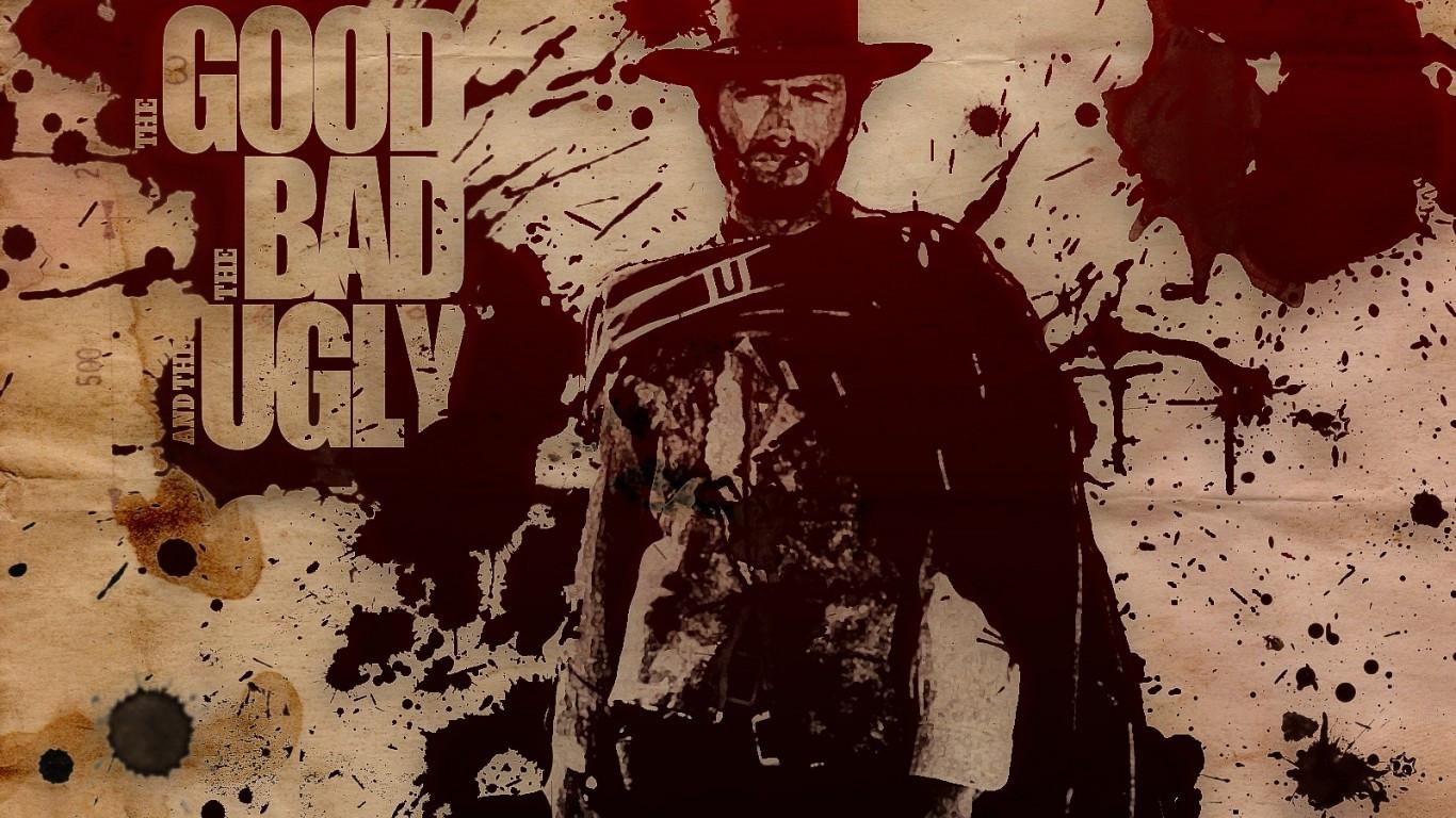 1366x768 Download 1366x768 The Good The Bad And The Ugly, Clint Eastwood, Western Movies Wallpaper for Laptop, Notebook