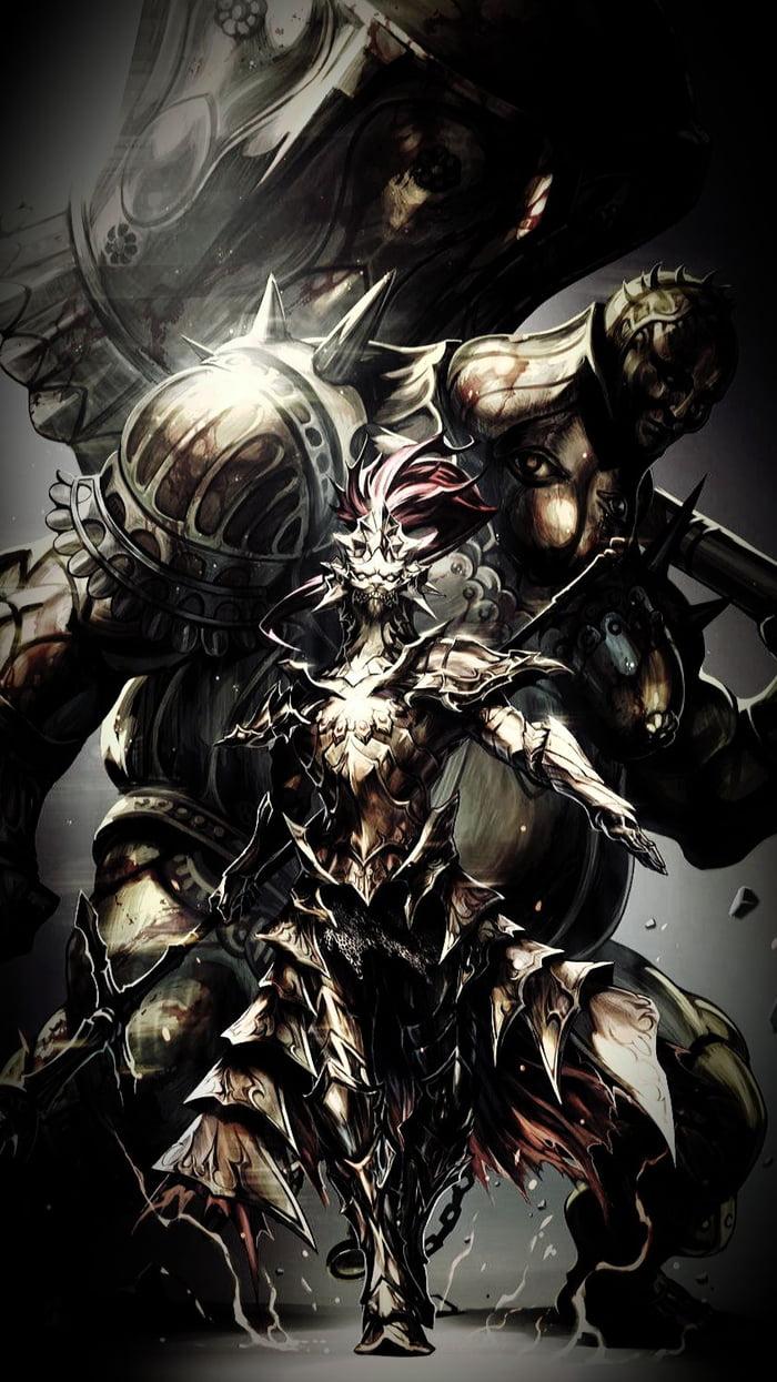 700x1245 Dragonslayer Ornstein and Executioner Smough, from Dark Souls