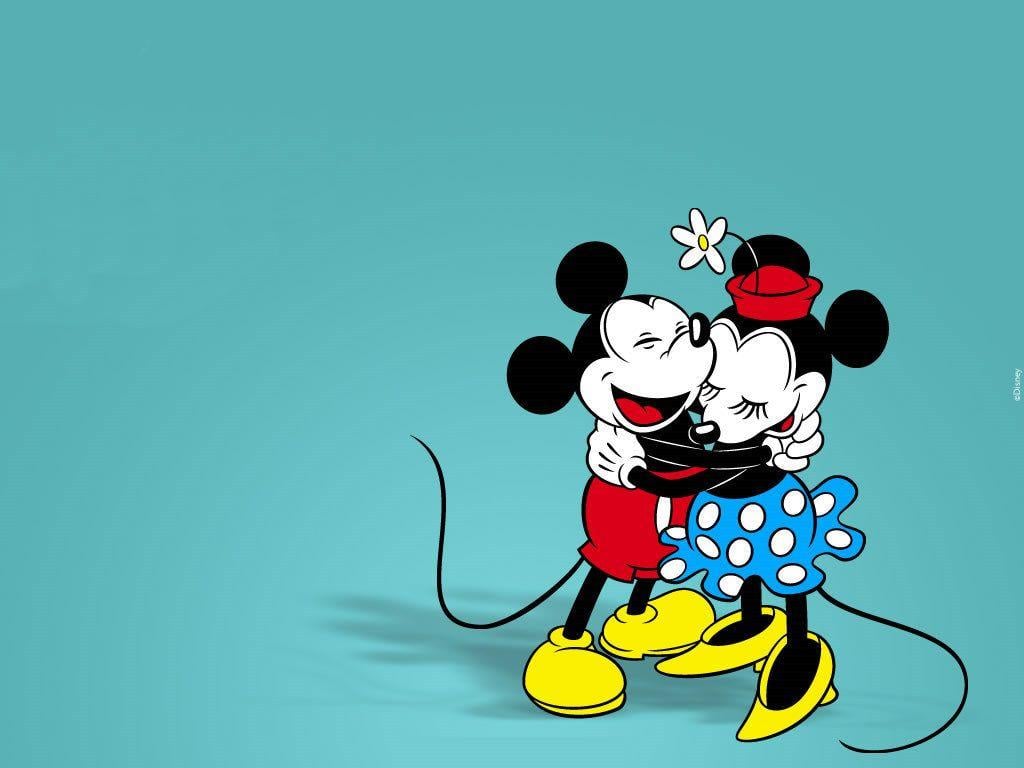 Hình nền chuột Mickey và Minnie 1024x768 - Mickey và Minnie