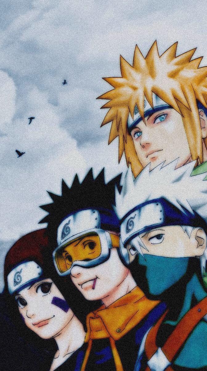 672x1200 Team minato #naruto #narutoshippuden #naruto_shippuden #narutofan #narutoedit #minato #rin #obito #kakashi. Anime wallpaper, Anime naruto, Naruto shippuden anime