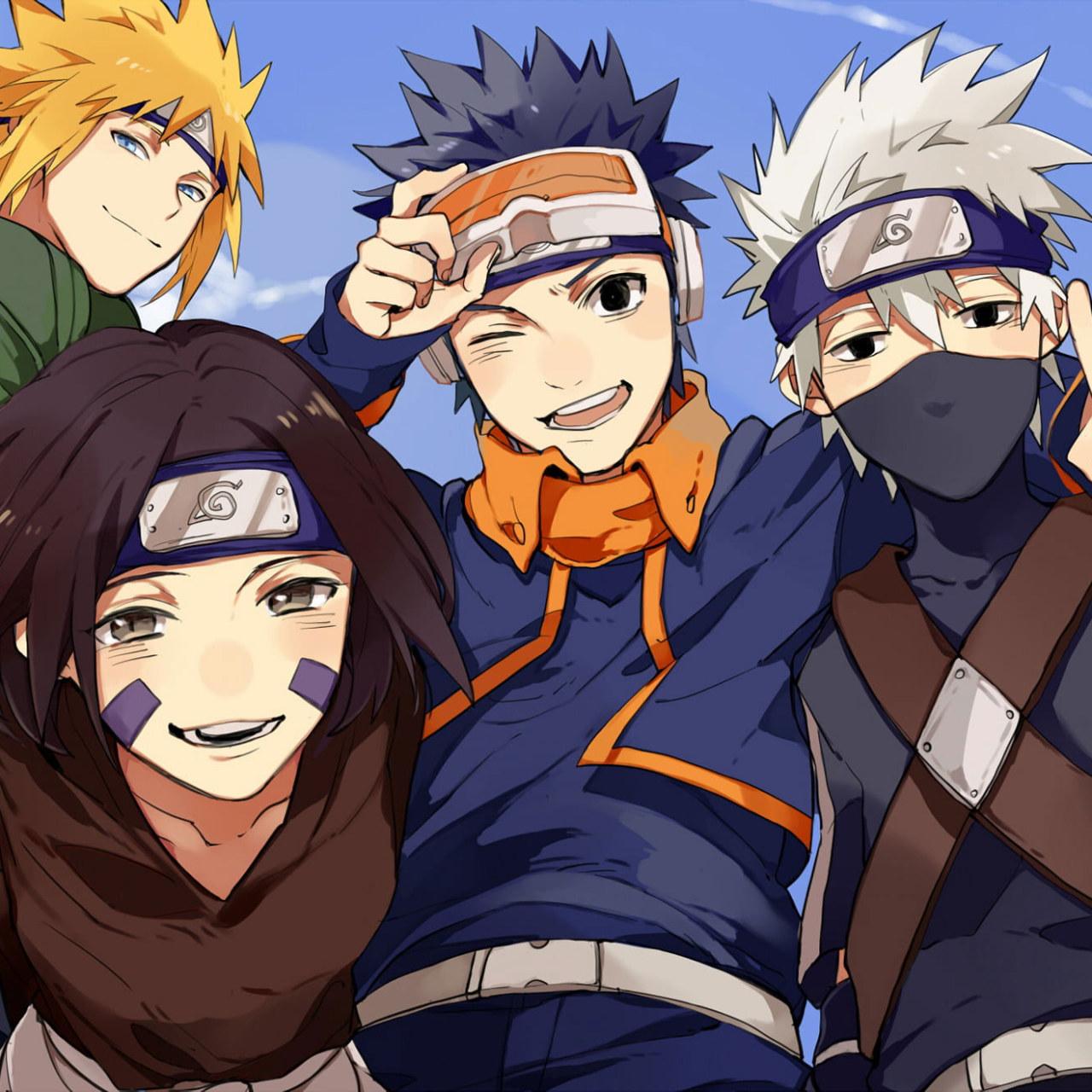 1280x1280 Wallpaper Naruto, Anime, Kakashi Hatake, Minato • Wallpaper For You